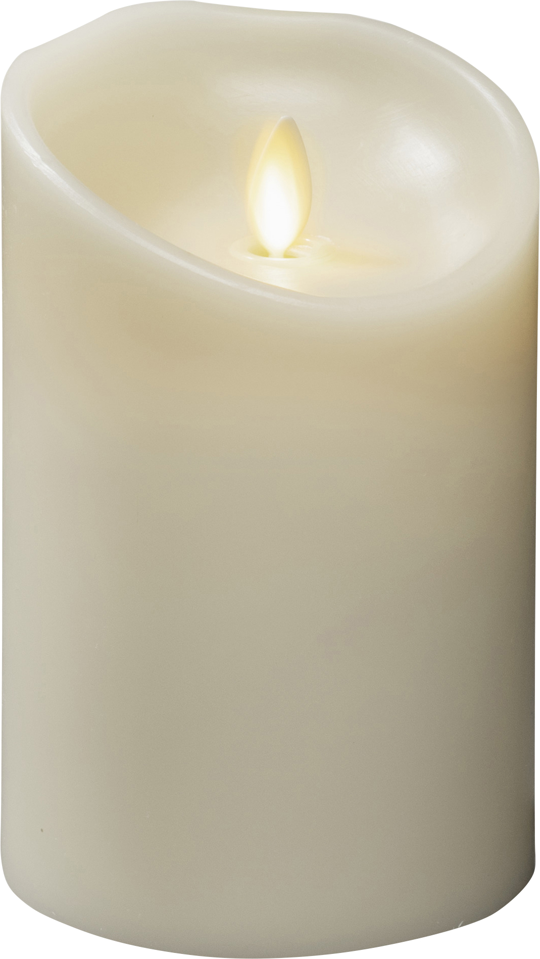 Konstsmide 1612-115 Bougie en cire véritable à LED blanc crème blanc chaud (Ø x H) 88 mm x 134 mm