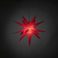 Konstsmide 5970-550 Weihnachtsstern Stern Warmweiß LED Rot EEK: G (A - G) Konstsmide 5970-550 Weihnachtsstern Stern Warmweiß LED Rot EEK: G (A - G)