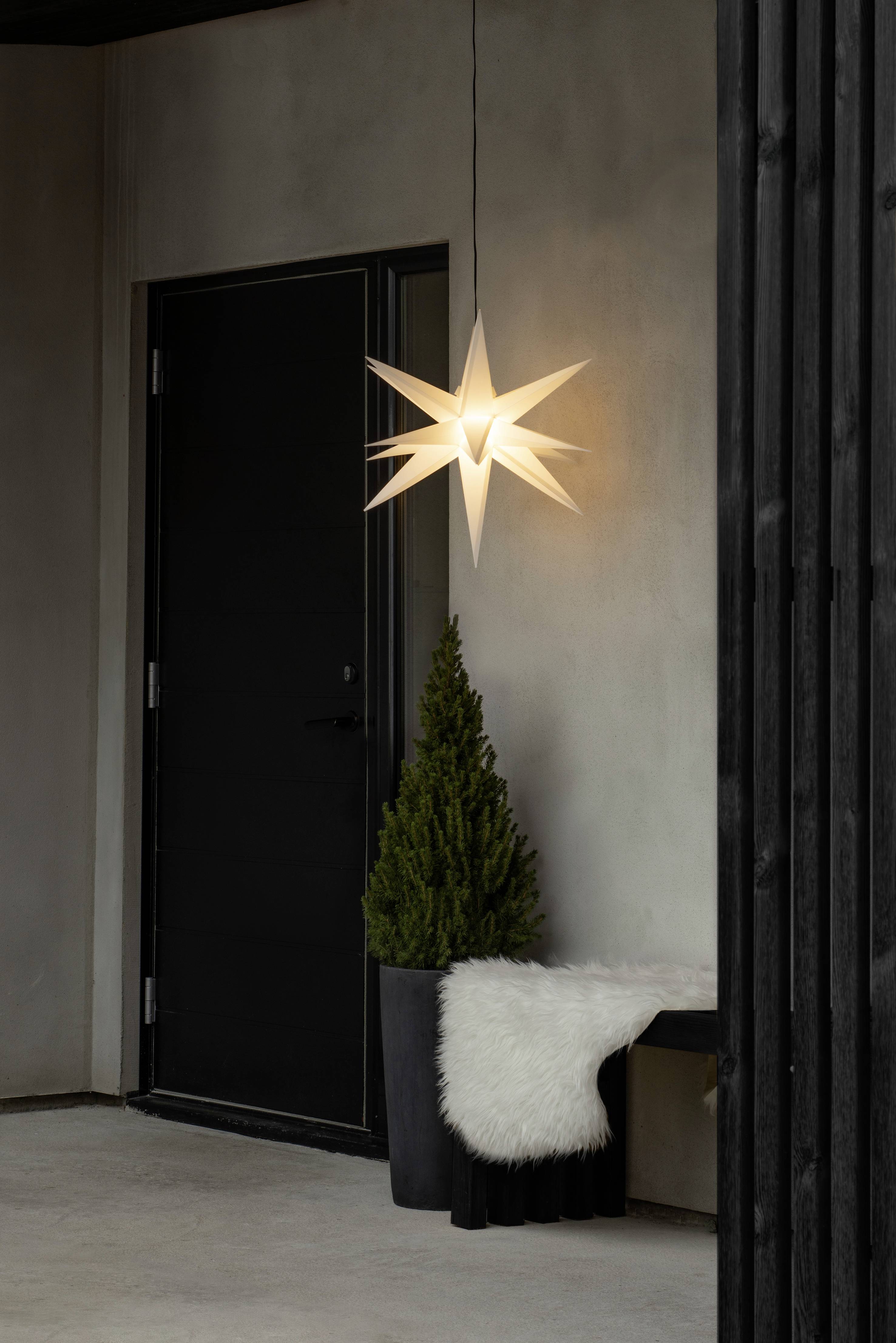 Konstsmide 5970-200 Weihnachtsstern Stern Warmweiß LED Weiß EEK: G (A - G)