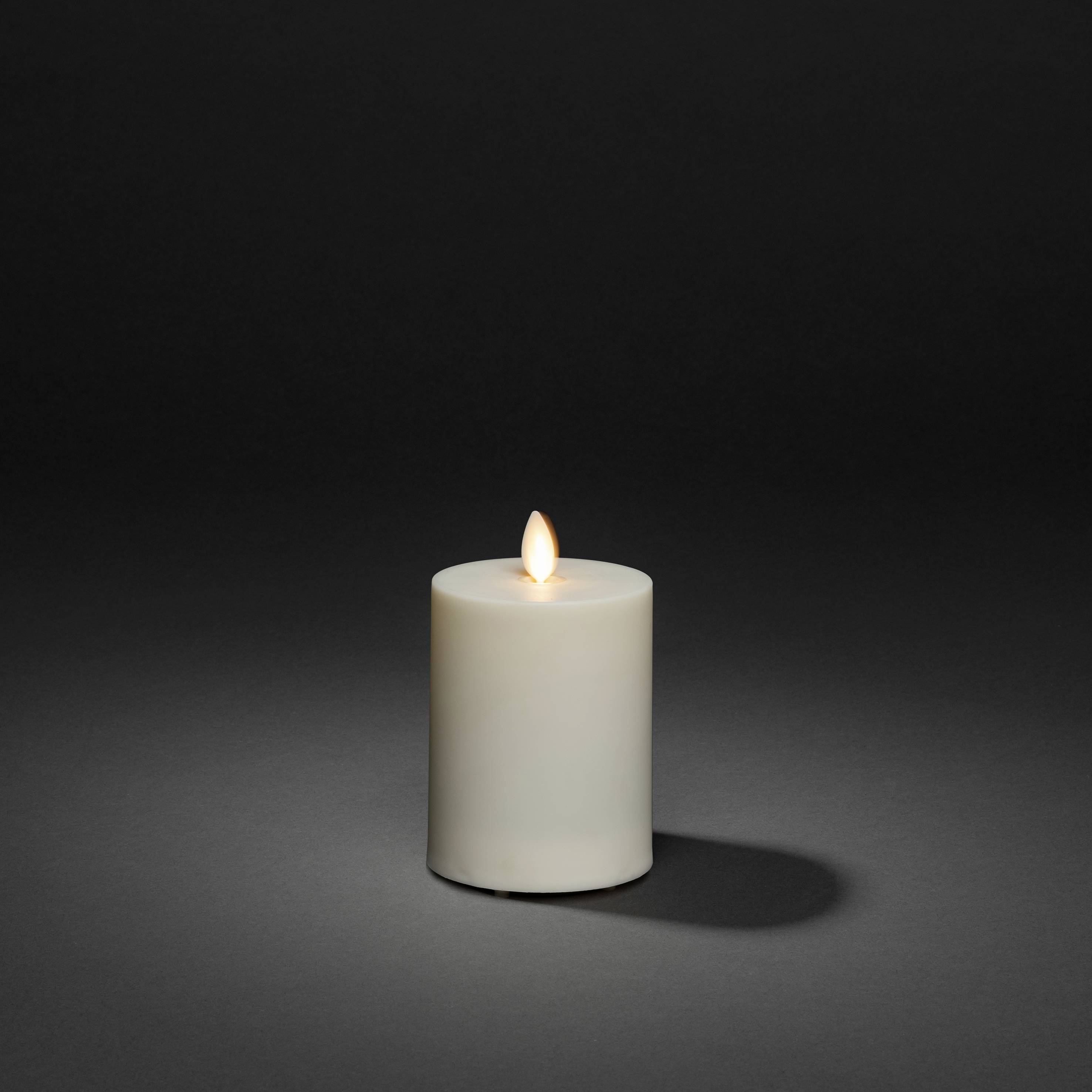 Konstsmide 1634-115 LED-Kerze Creme-Weiß Warmweiß (Ø x H) 76mm x 130mm
