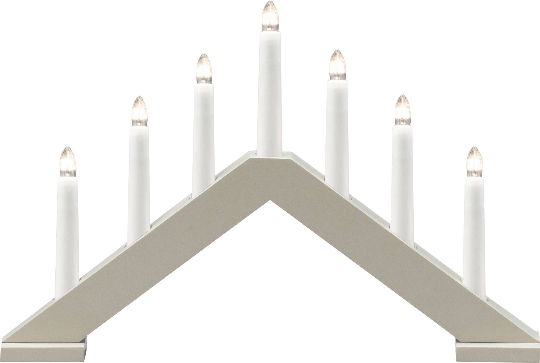 Konstsmide 3985-975 Schwibbogen Pyramide Warmweiß LED Beige (matt)