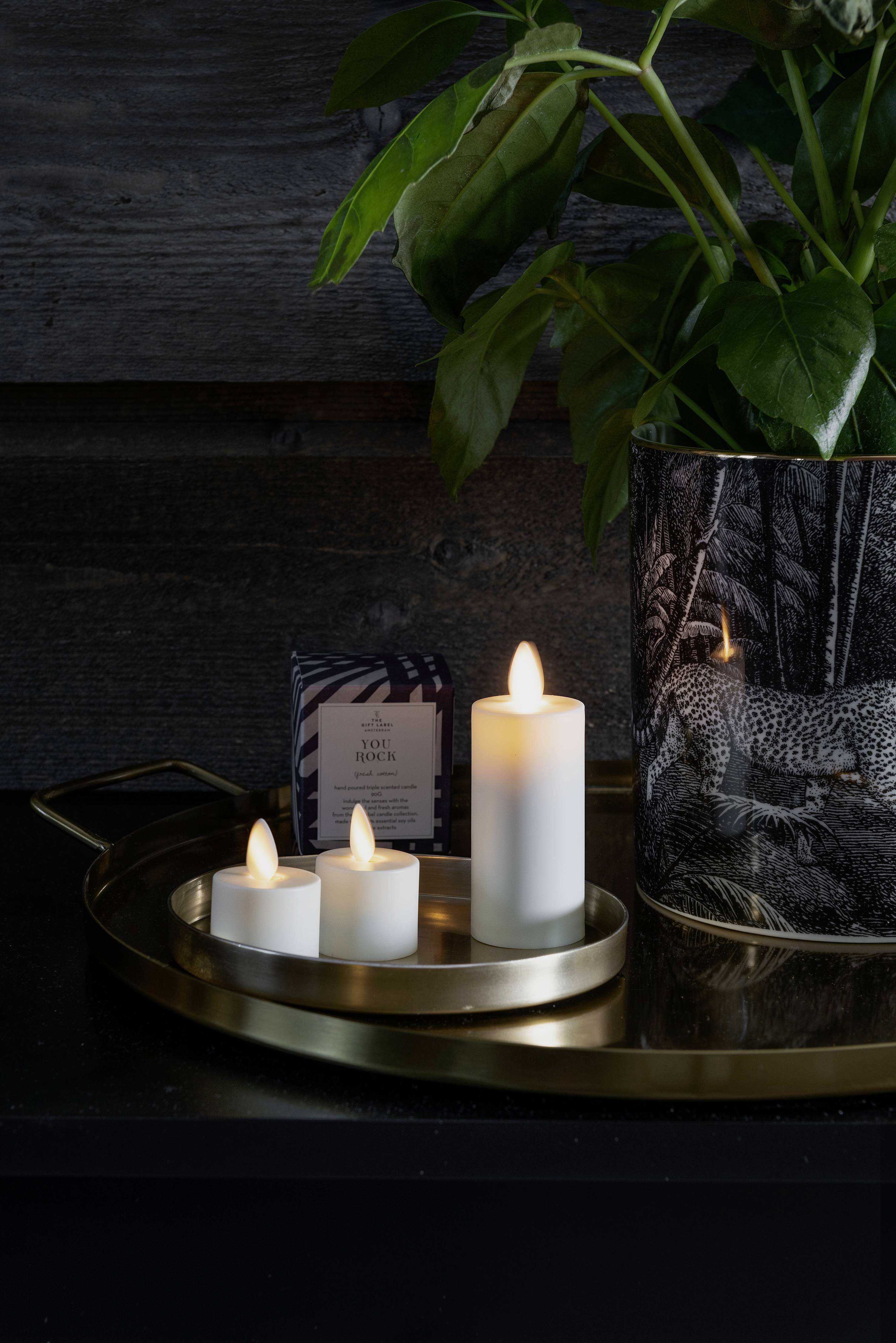 Konstsmide 1604-115 LED-Teelichter 2er Set Warmweiß (Ø x H) 3.5 cm x 5 cm