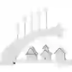 Konstsmide 3284-210 Schwibbogen Stern Warmweiß LED Weiß Konstsmide 3284-210 Schwibbogen Stern Warmweiß LED Weiß