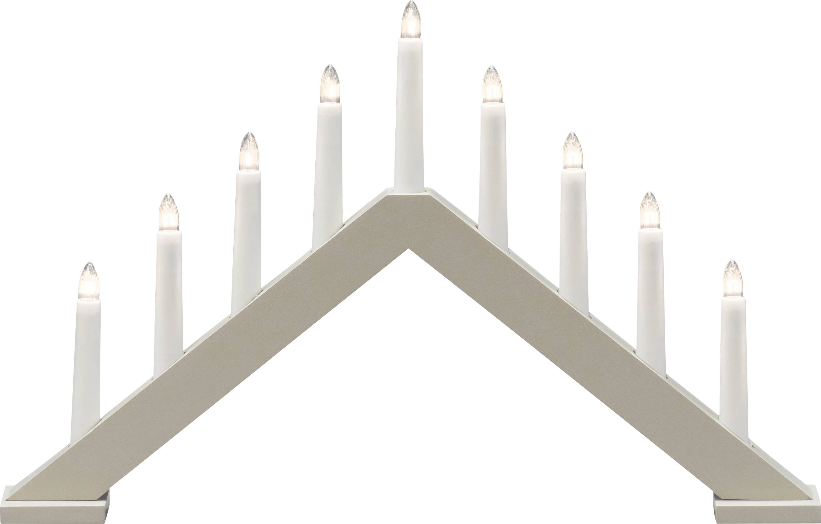 Konstsmide 3984-975 Schwibbogen Pyramide Warmweiß LED Beige (matt)