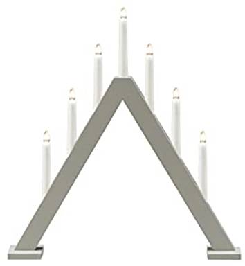 Konstsmide 3931-305 Schwibbogen Pyramide Warmweiß LED Grau (matt)