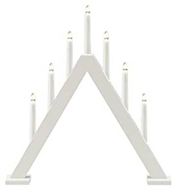 Konstsmide 3931-205 Schwibbogen Pyramide Warmweiß LED Weiß (matt)