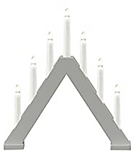 Konstsmide 3930-305 Schwibbogen Pyramide Warmweiß LED Grau (matt)