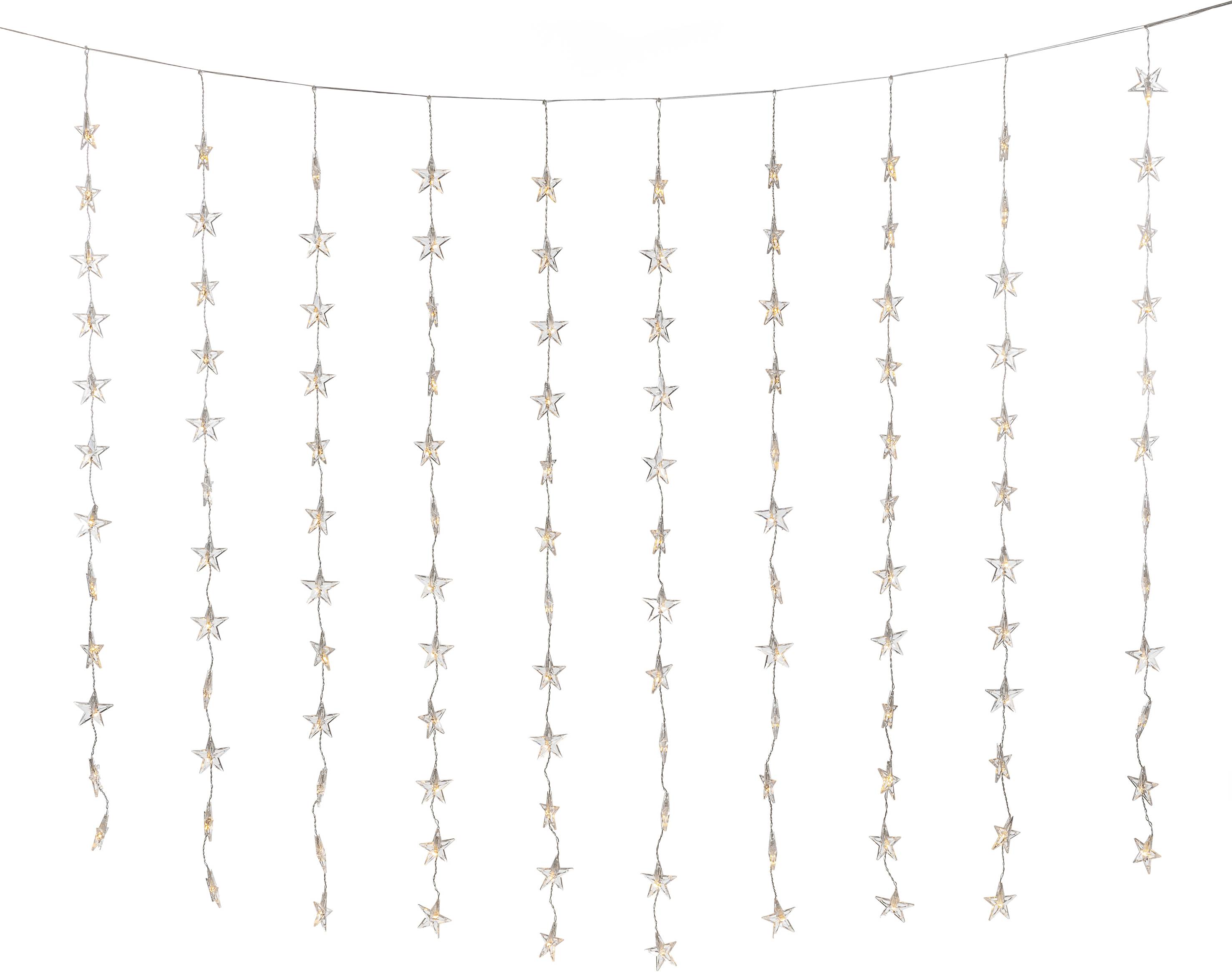 Konstsmide Lichtervorhang-Sterne Innen 230 V/50 Hz EEK: G (A - G) 120 LED Warmweiß (B x H) 140 cm x