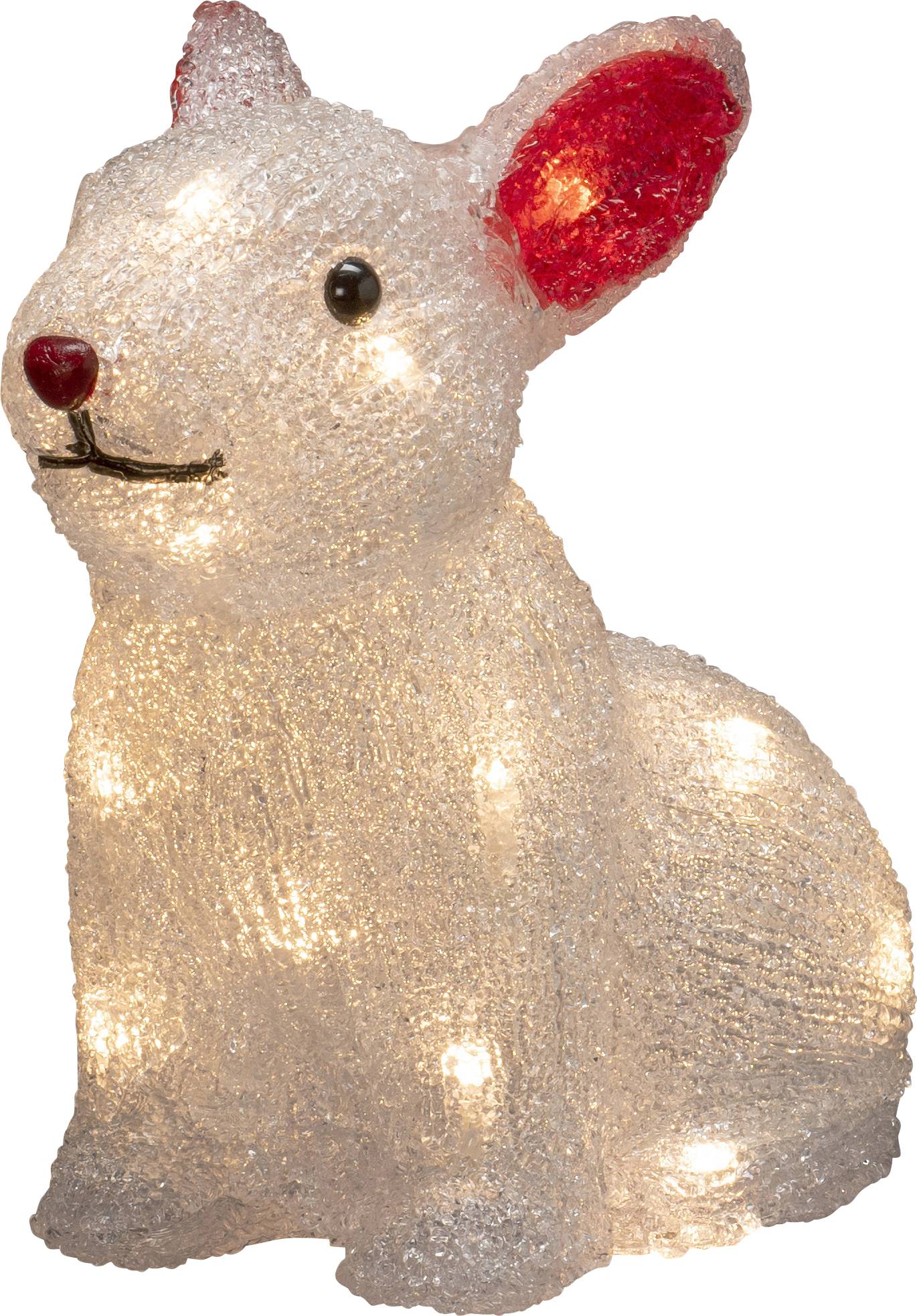 Konstsmide 6236-103 Acryl-Figur Hase Warmweiß LED Weiß