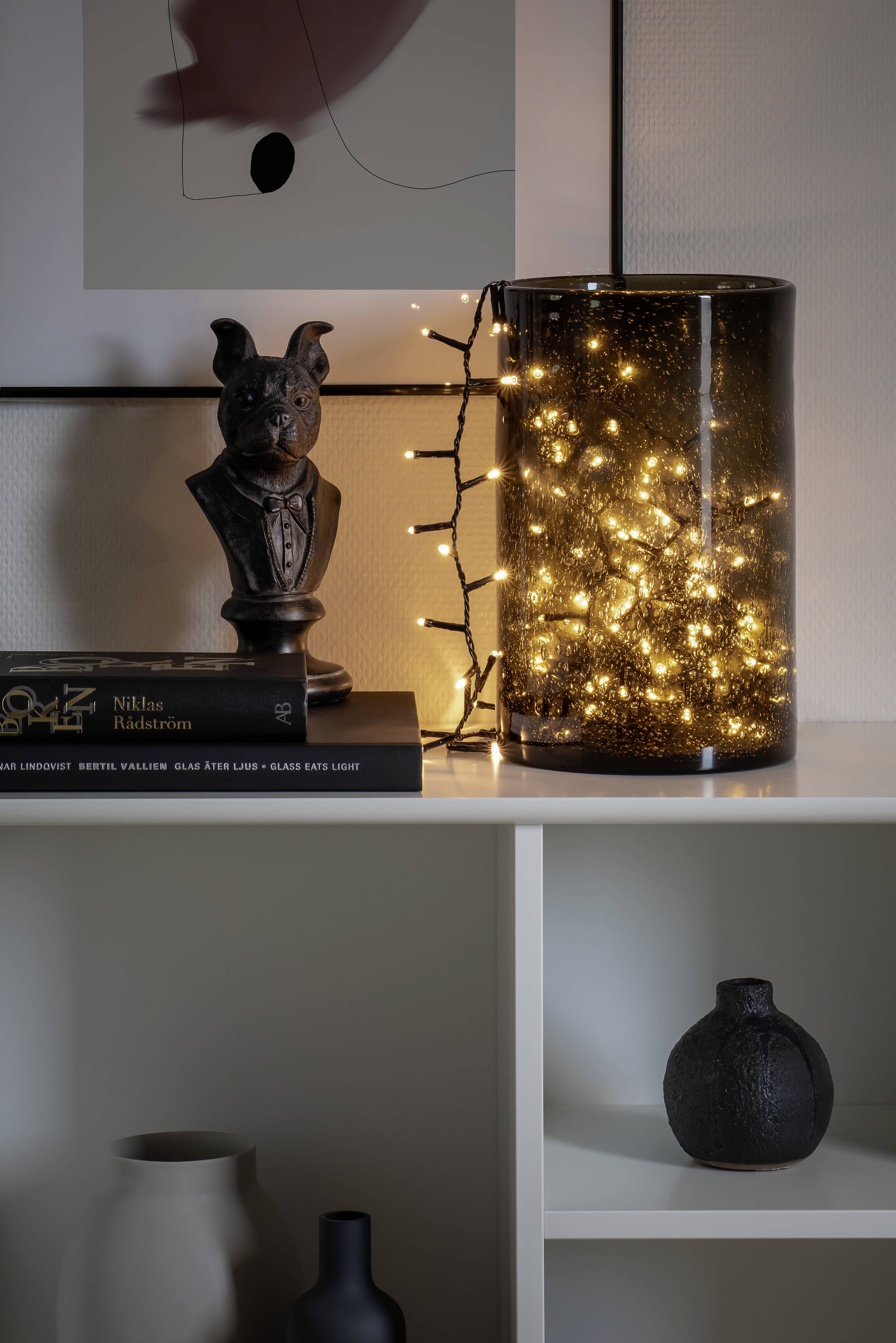 Konstsmide 3875-100 Lichterketten-System Innen EEK: E (A - G) netzbetrieben Anzahl Leuchtmittel 200 LED Warmweiß Beleuchtete Länge: 4.38 m