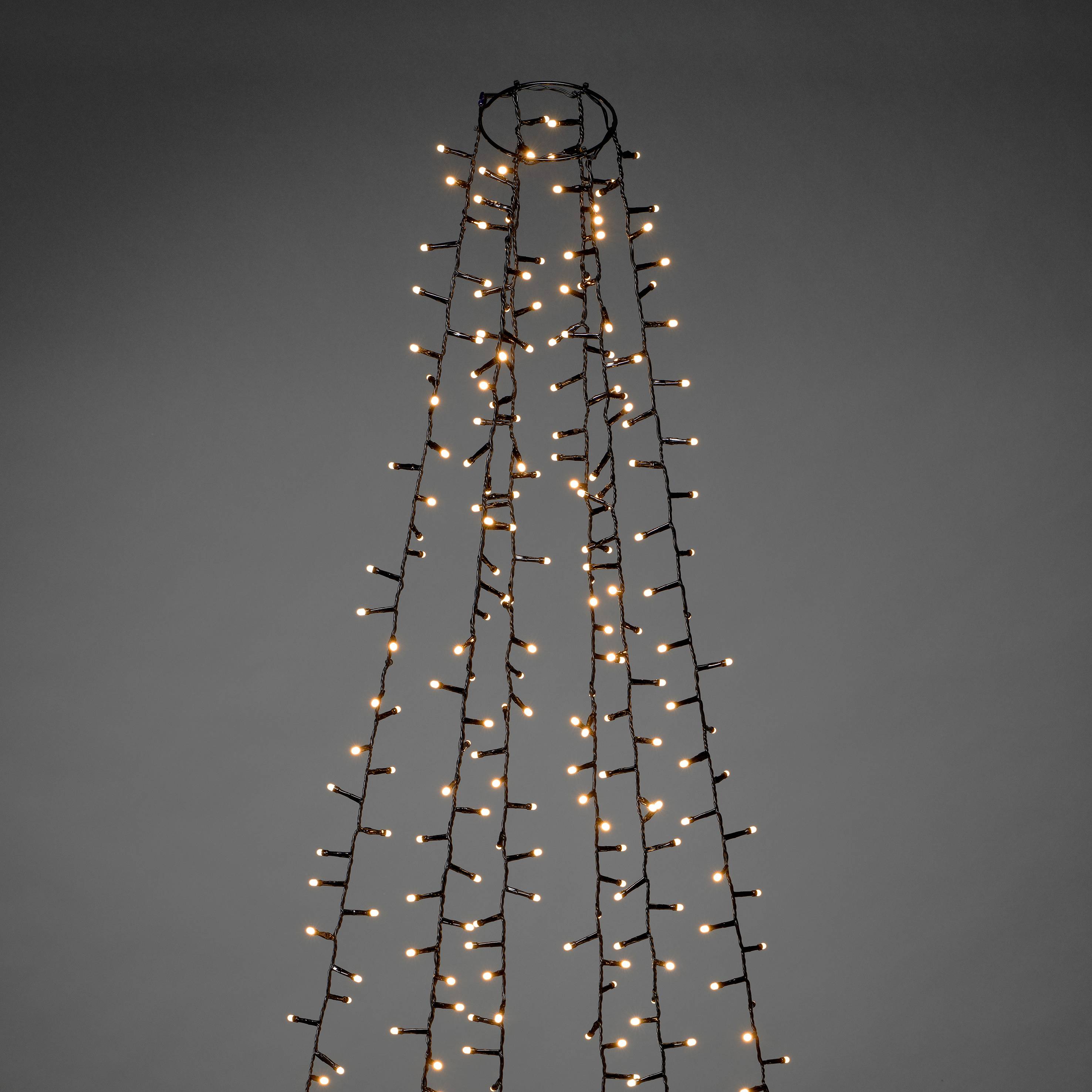 Konstsmide 6650-830 LED-Baummantel Außen EEK: F (A - G) netzbetrieben Anzahl Leuchtmittel 660 LED Bernstein Beleuchtete Länge