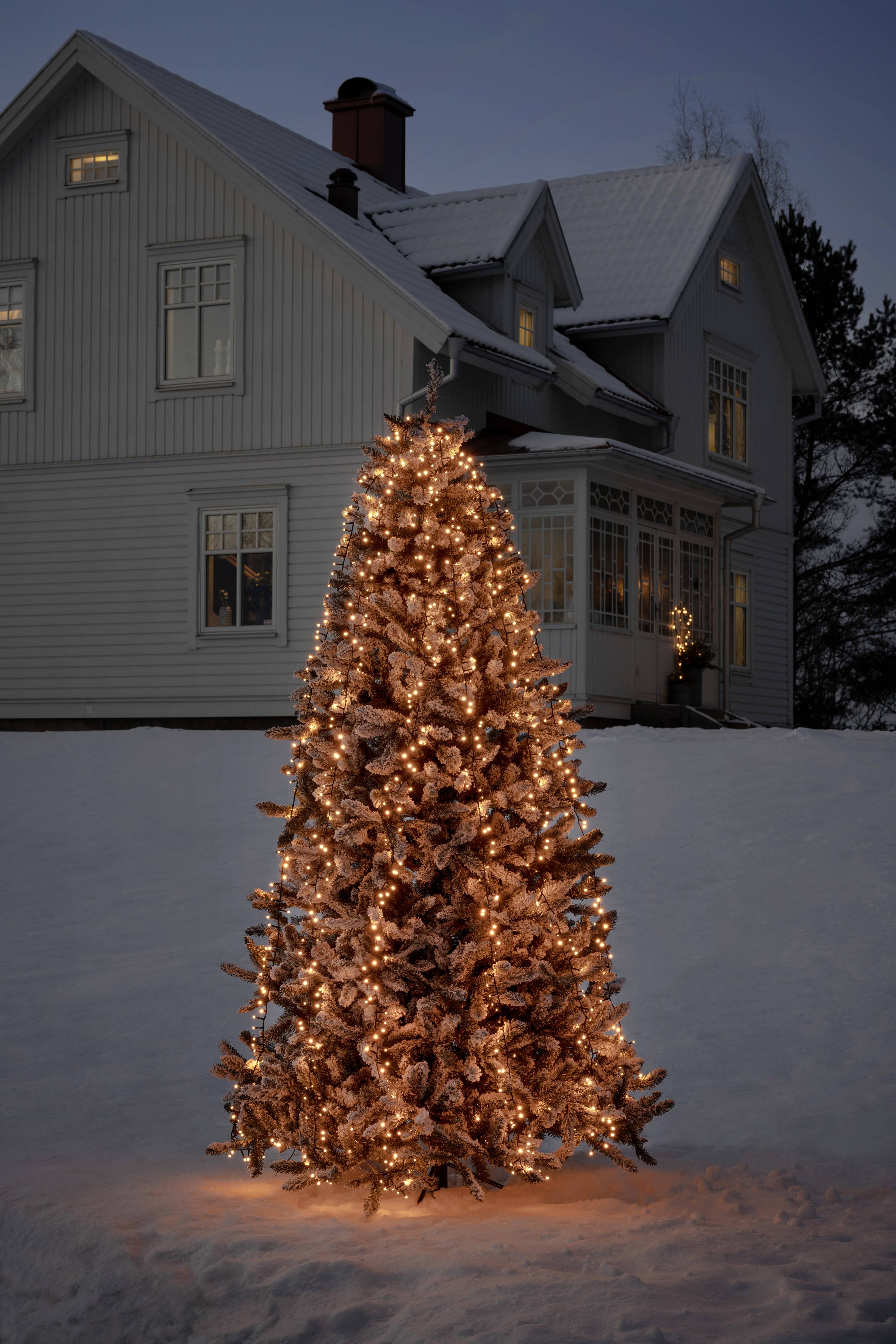 Konstsmide 6650-830 LED-Baummantel Außen EEK: F (A - G) netzbetrieben Anzahl Leuchtmittel 660 LED Bernstein Beleuchtete Länge