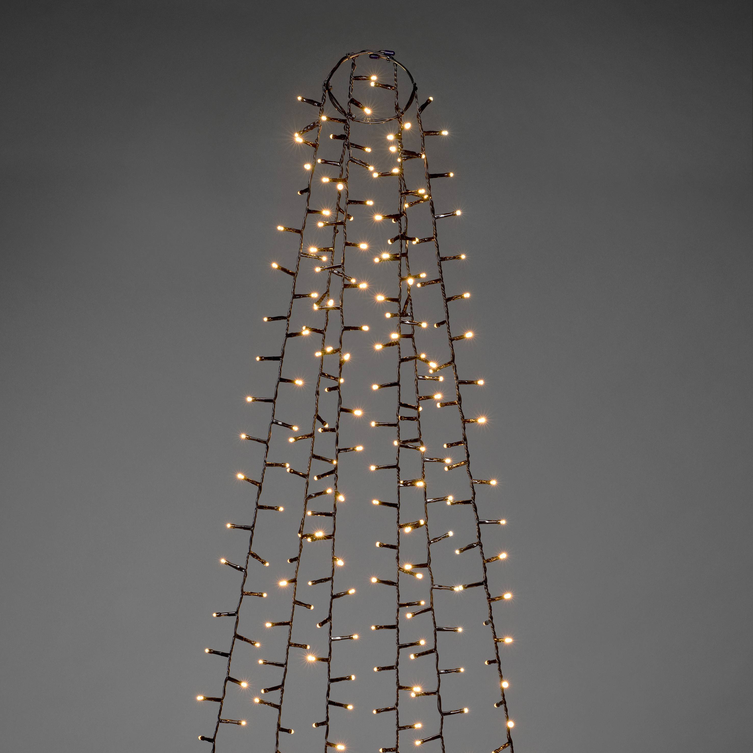 Konstsmide 6650-800 LED-Baummantel Außen EEK: F (A - G) netzbetrieben LED Bernstein Beleuchtete Länge: 2.4 m