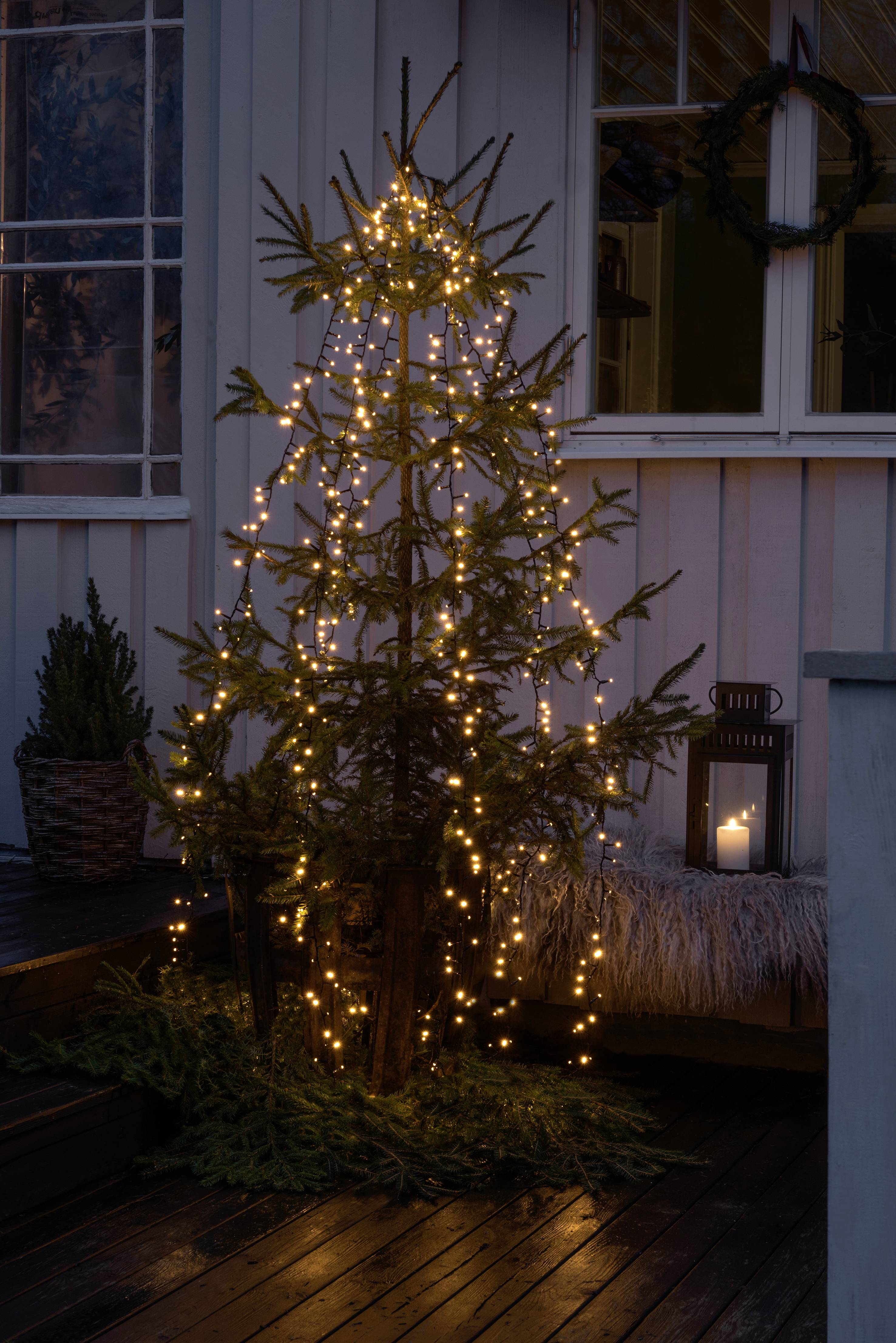 Konstsmide 6650-800 LED-Baummantel Außen EEK: F (A - G) netzbetrieben LED Bernstein Beleuchtete Länge: 2.4 m