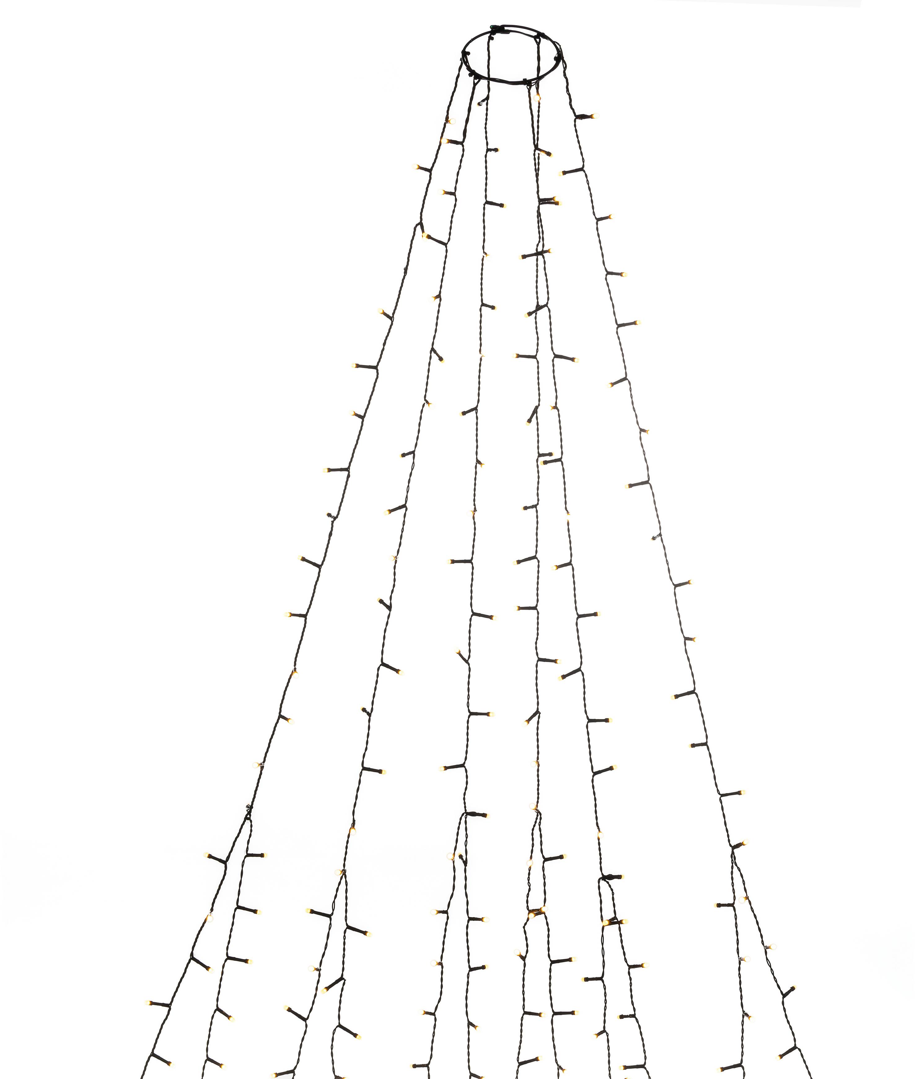 Konstsmide 6661-830 Weihnachtsbaum-Beleuchtung Außen EEK: E (A - G) netzbetrieben Anzahl Leuchtmittel 270 LED Bernstein