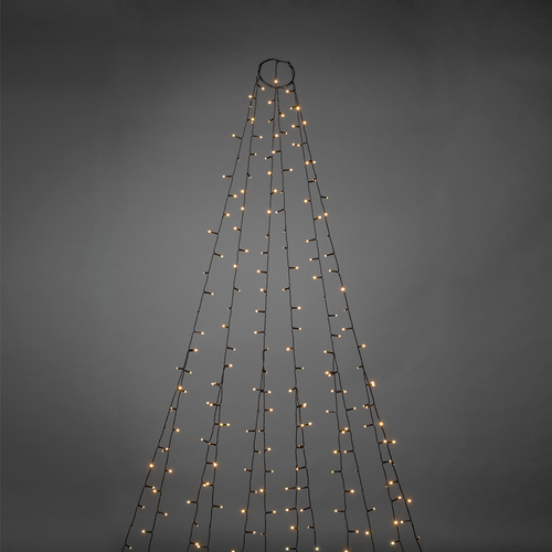 Konstsmide 6661-830 Weihnachtsbaum-Beleuchtung Außen EEK: E (A - G) netzbetrieben Anzahl Leuchtmittel 270 LED Bernstein