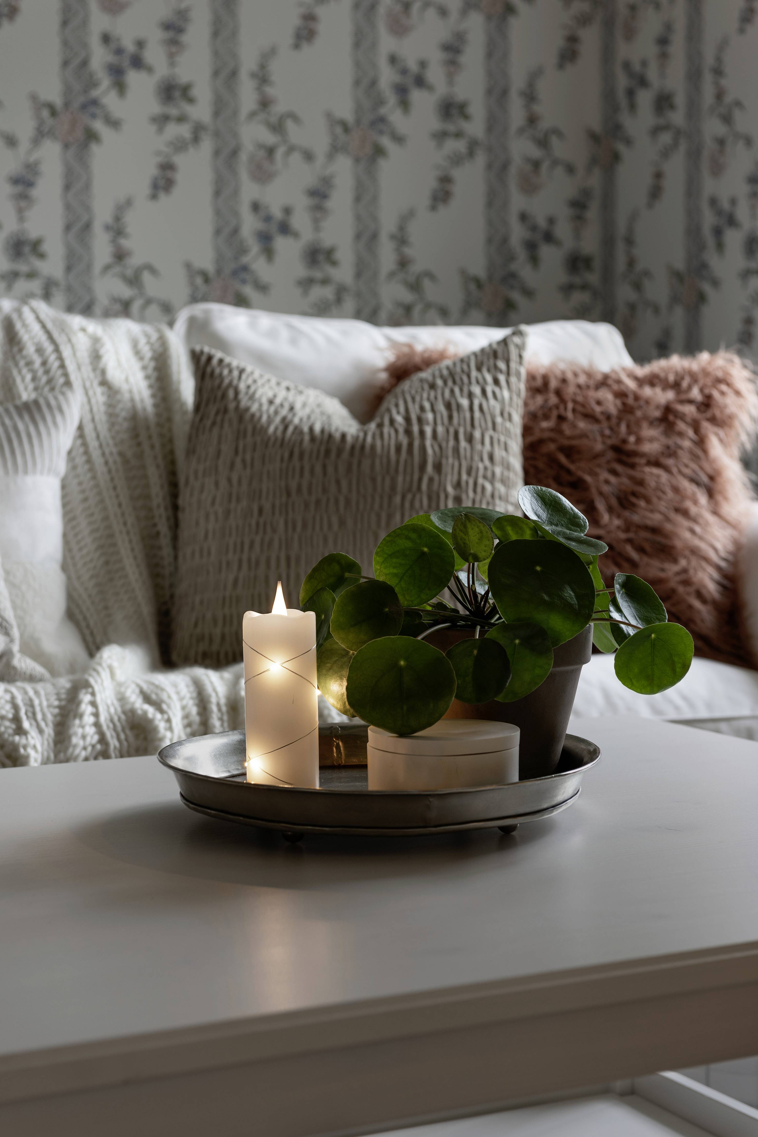 Konstsmide 1824-190 LED-Kerze Weiß Warmweiß (Ø x H) 50 mm x 127 mm