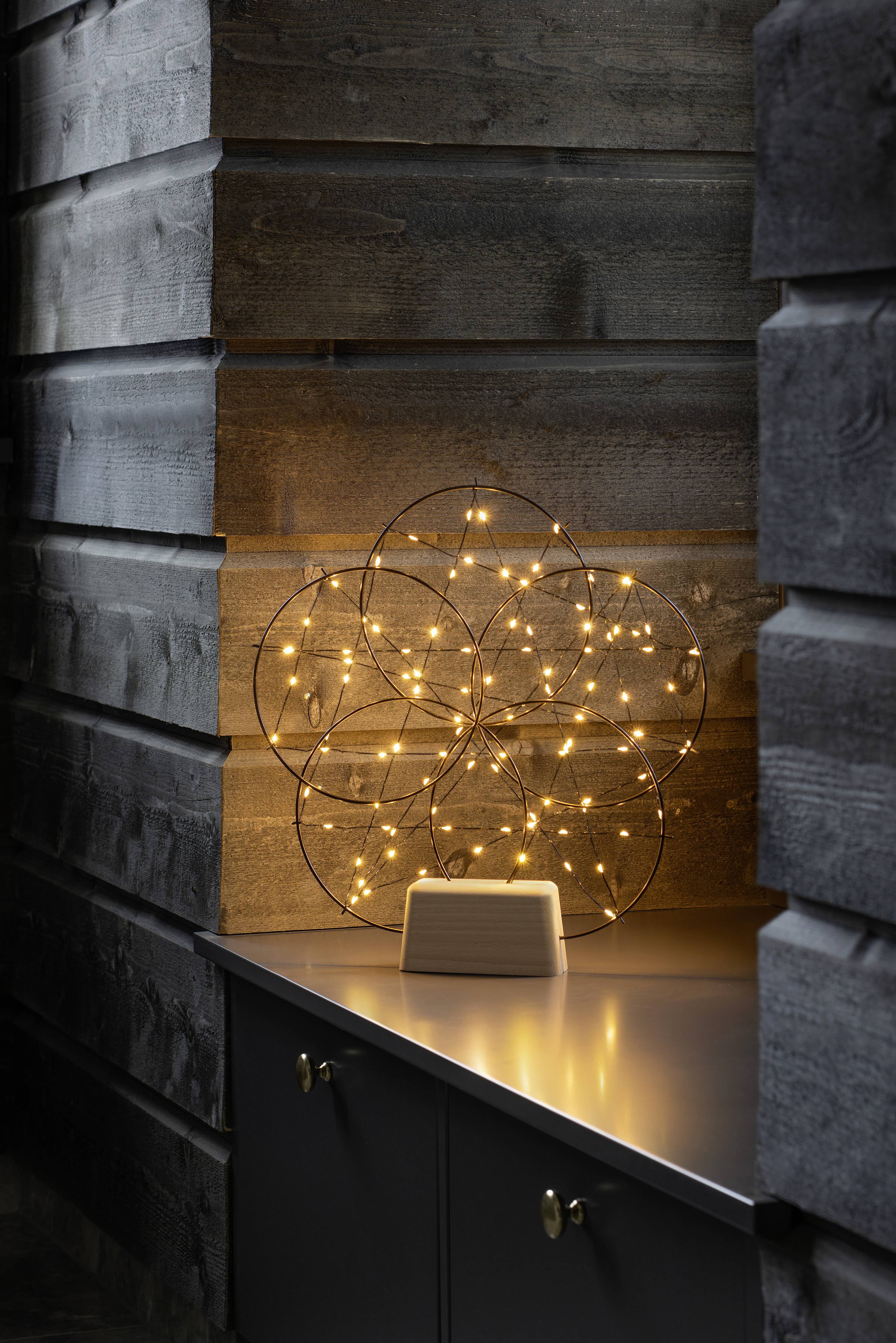 Konstsmide 1784-787 LED-Fensterbild Drahtgestell Bernstein LED Schwarz EEK: F (A - G) dimmbar