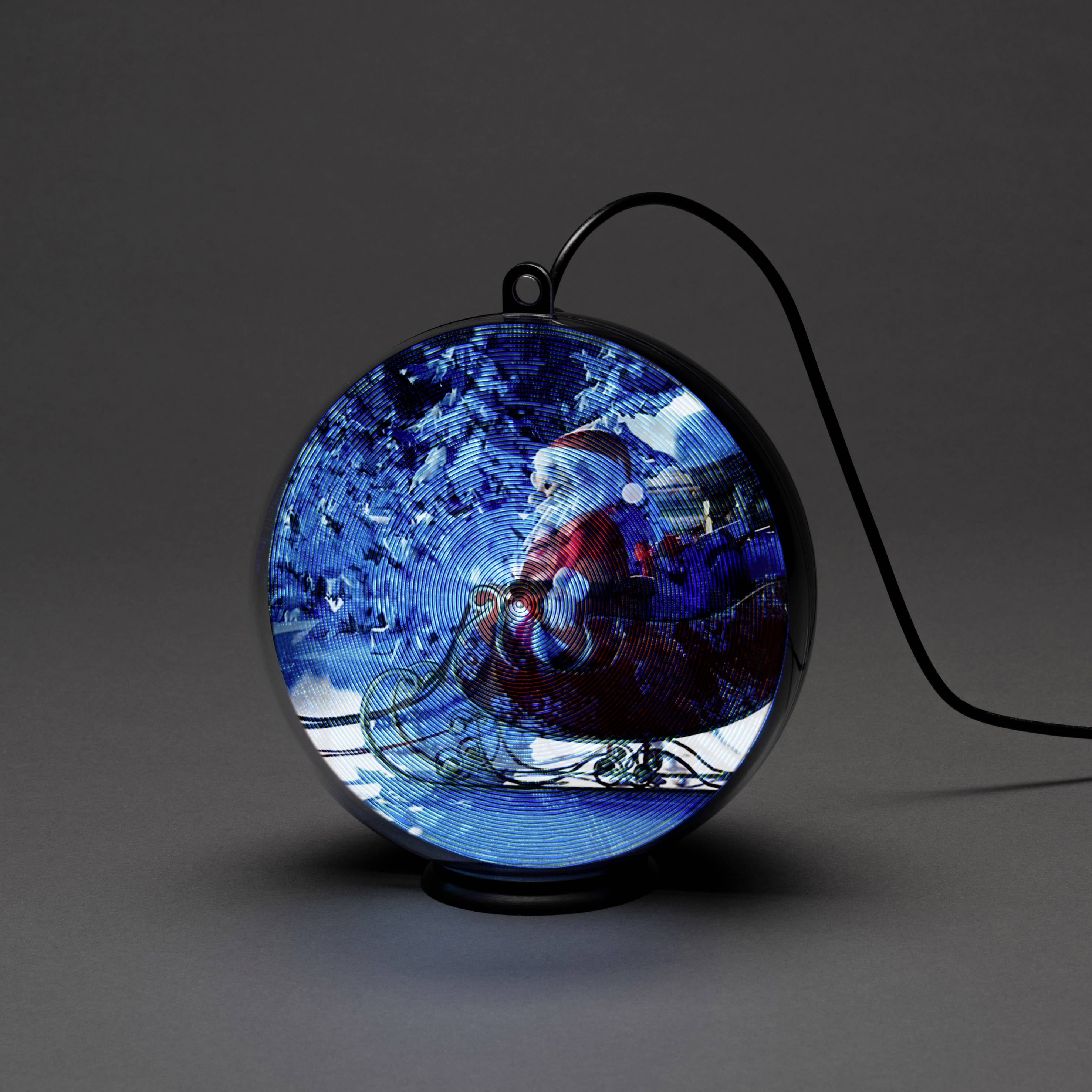 Konstsmide 1560-700 LED-Fensterbild Weihnachtsmann mit Schlitten LED Schwarz Timer