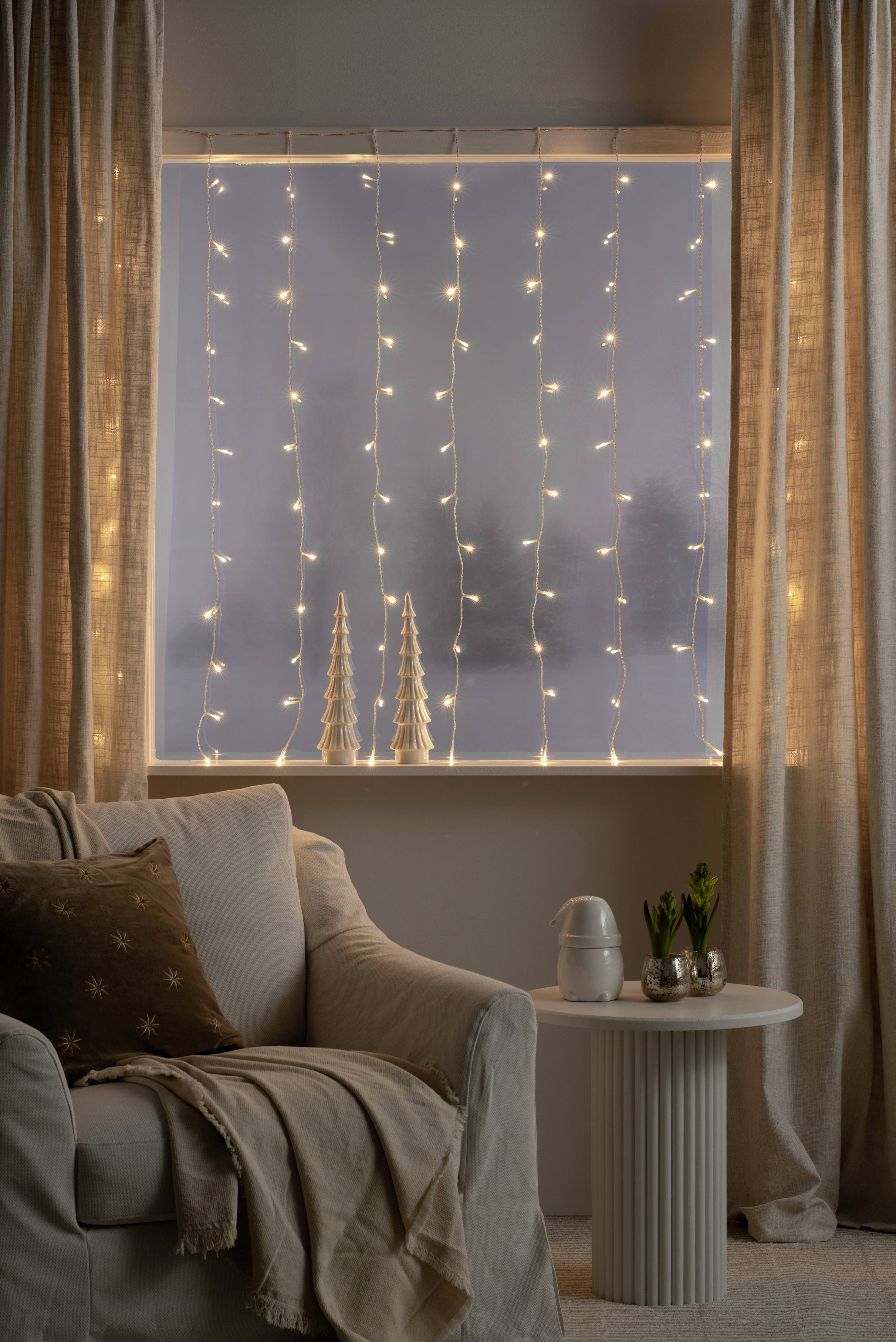 Konstsmide Lichtervorhang Innen 230 V/50 Hz EEK: G (A - G) 120 LED Warmweiß (B x H) 140 cm x 120 cm