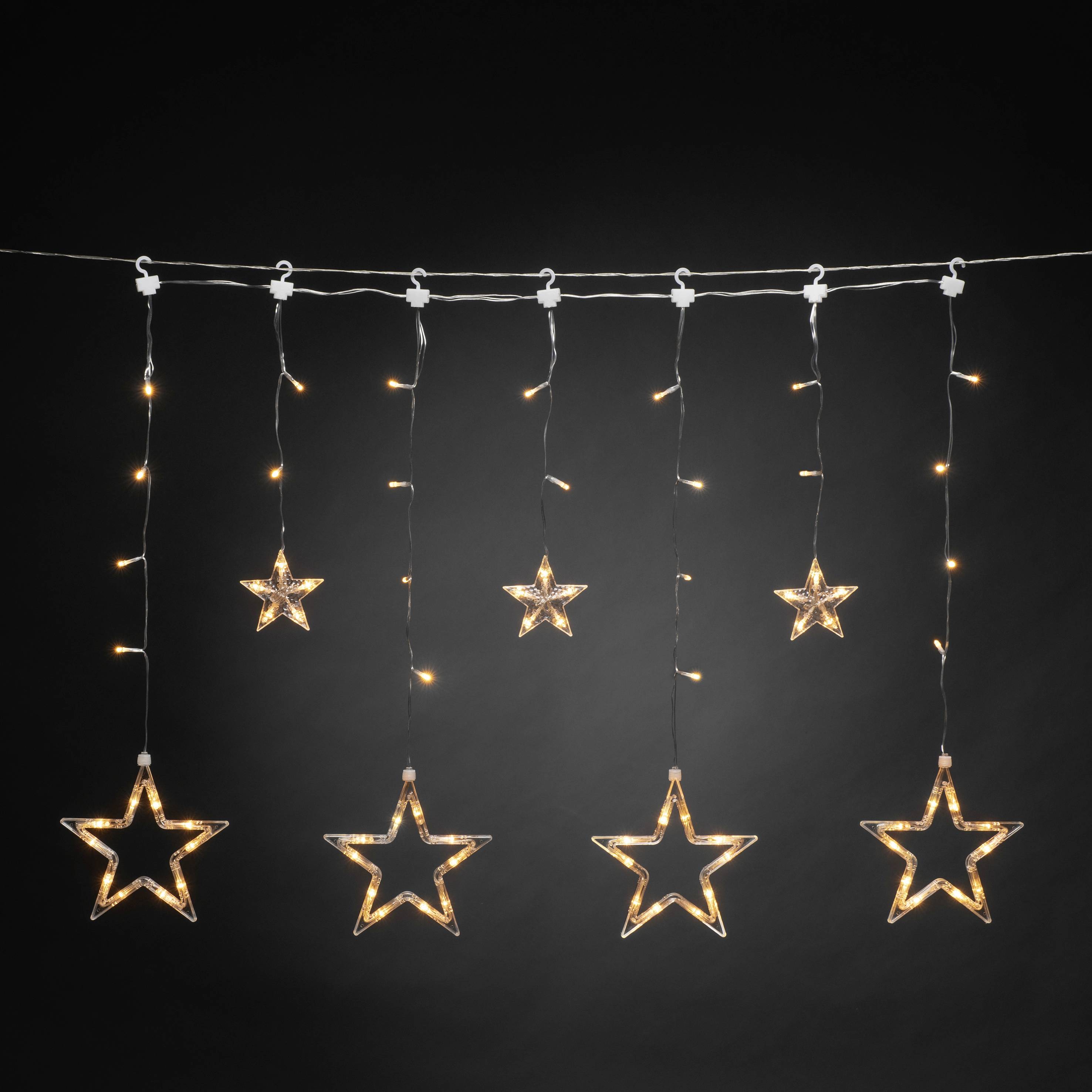 Konstsmide Lichtervorhang Innen/Außen 230 V/50 Hz EEK: F (A - G) 77 LED Bernstein