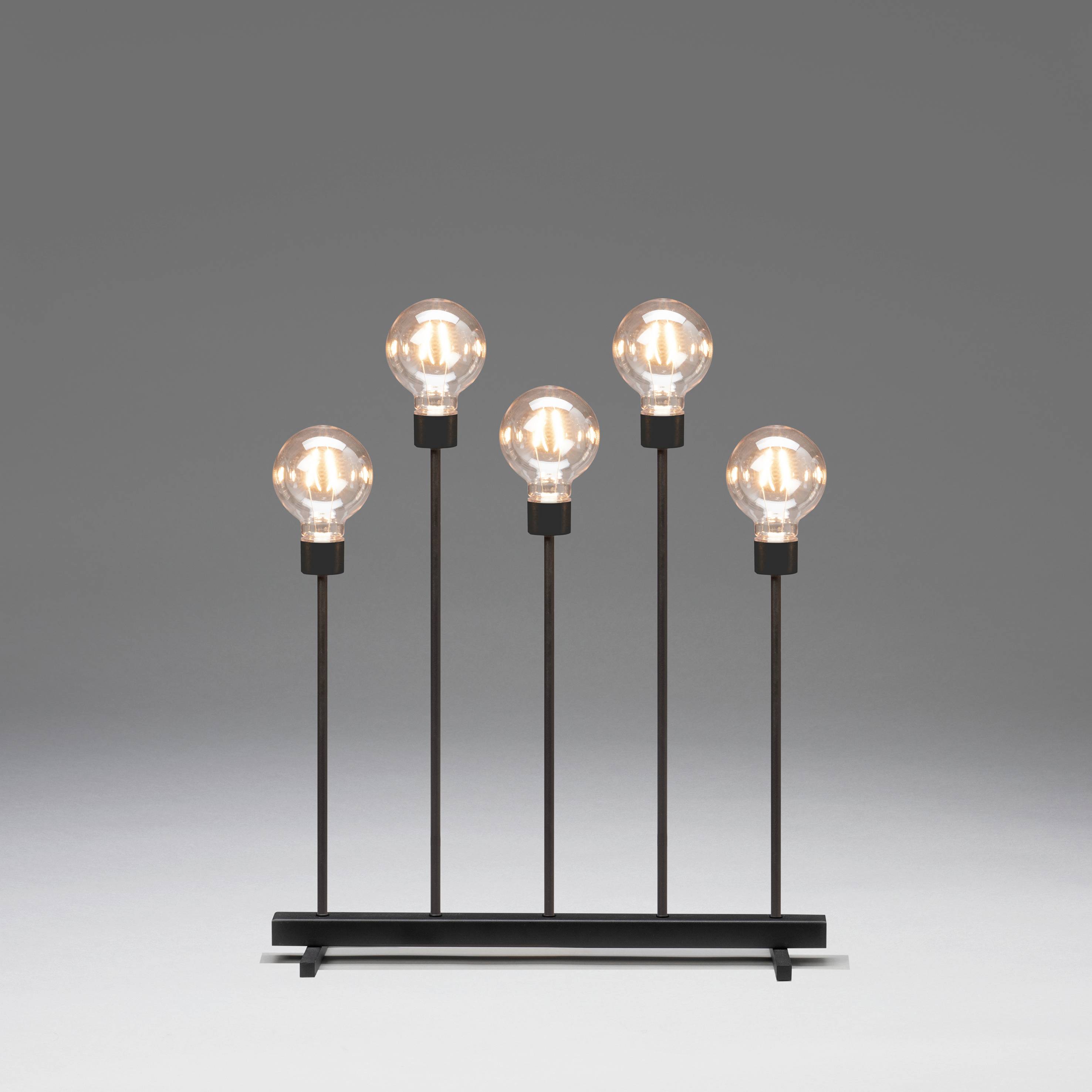 Konstsmide 3963-710TR LED-Fensterbild Bernstein LED Schwarz EEK: F (A - G) dimmbar