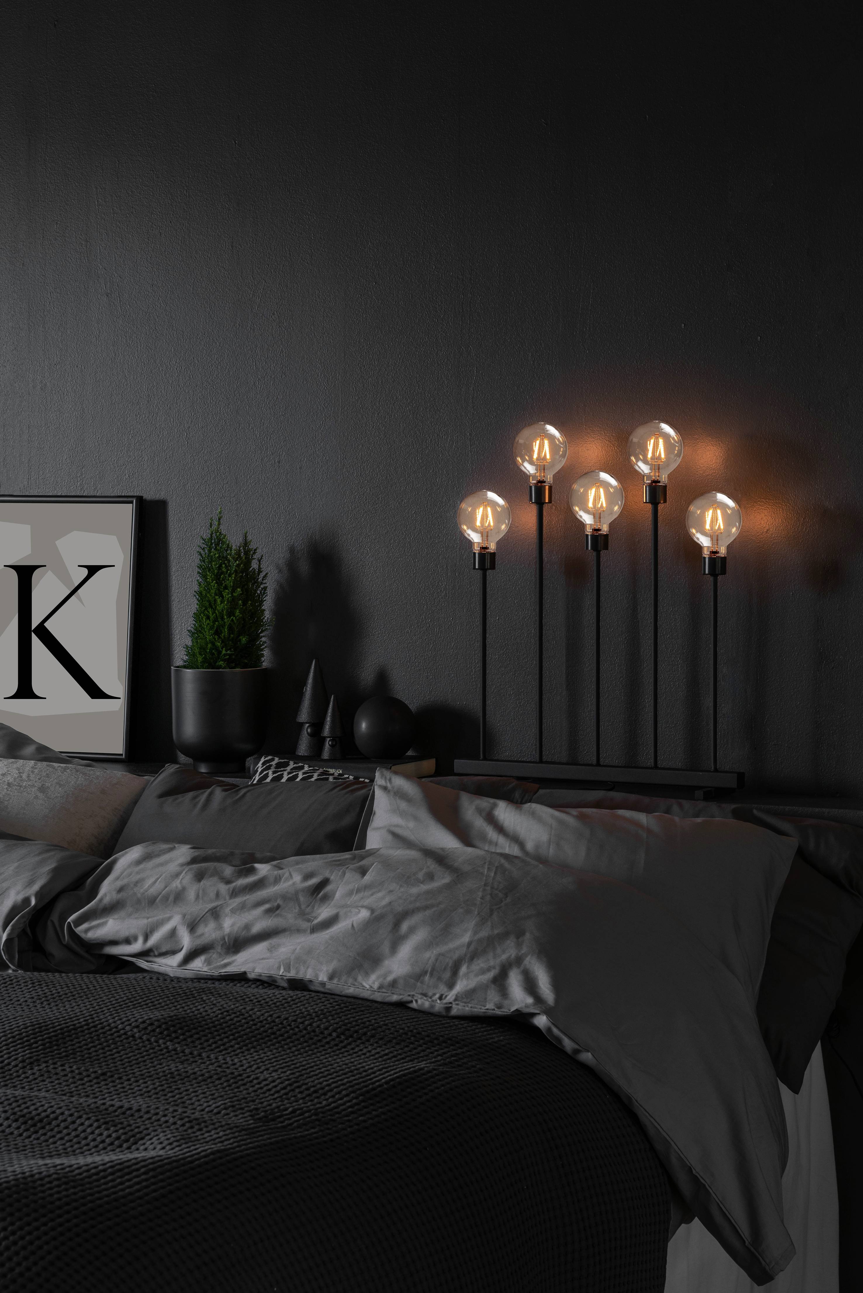 Konstsmide 3963-710TR LED-Fensterbild Bernstein LED Schwarz EEK: F (A - G) dimmbar