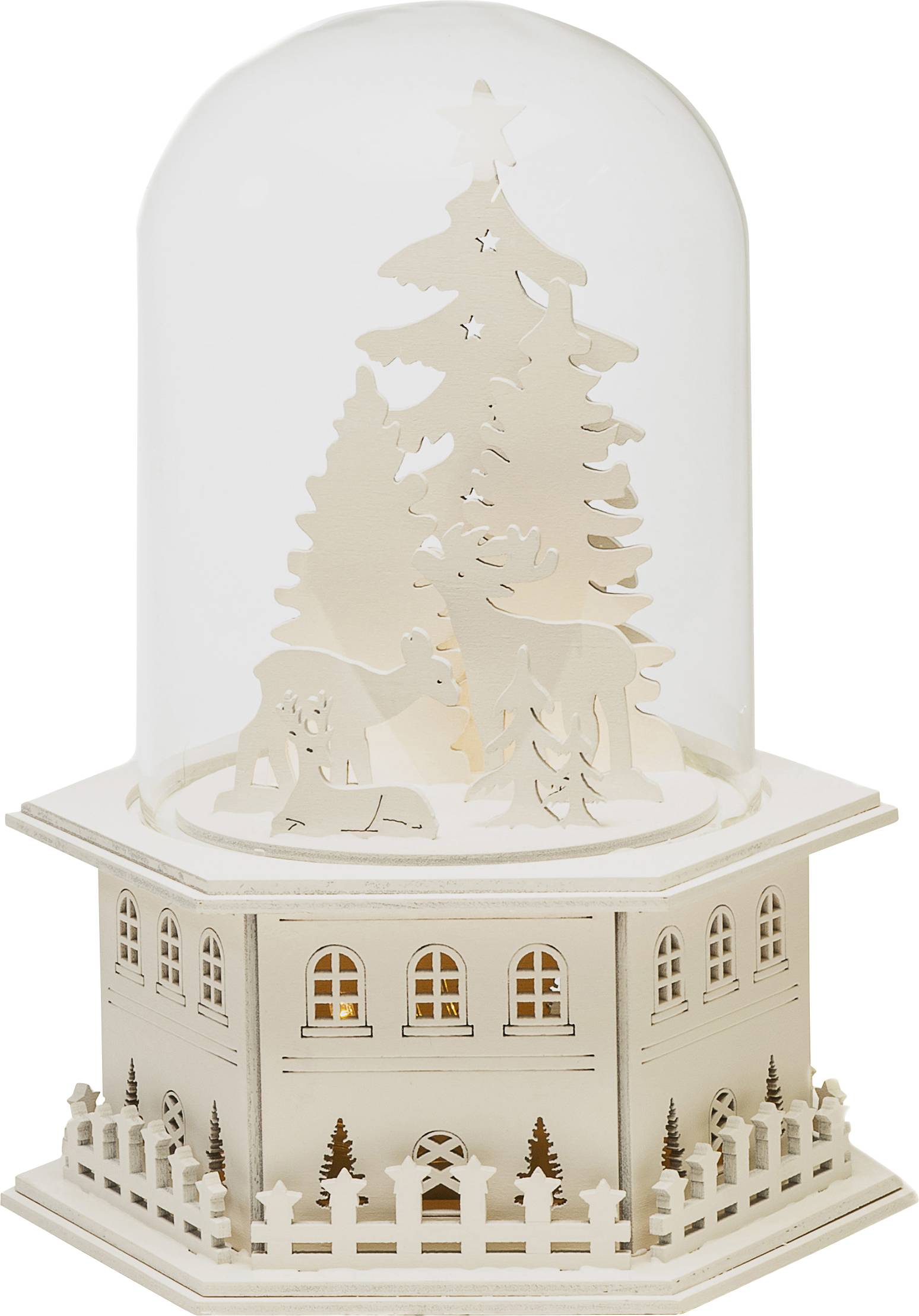 Konstsmide 3281-210 LED-Fensterbild Wald Warmweiß LED Weiß