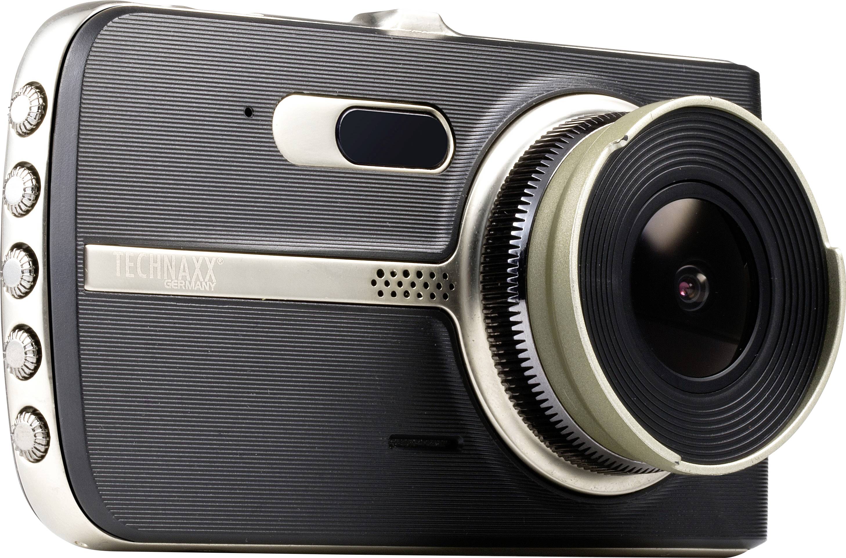 Technaxx TX-167 Dashcam Blickwinkel horizontal max.=130 ° 5 V Auffahrwarner, Display, Fahrspurassistent, Mikrofon