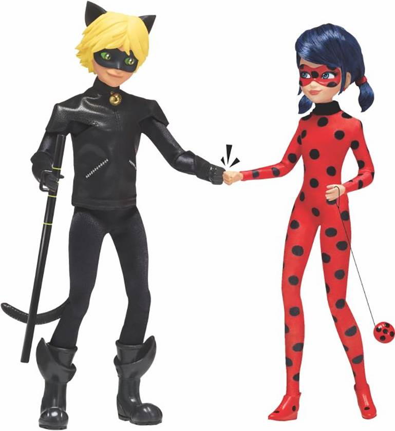 Vedes Bandai - Miraculous Ladybug und Cat Noir,ca. 26cm P50365