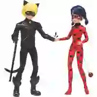 Vedes Bandai - Miraculous Ladybug und Cat Noir,ca. 26cm P50365 Vedes Bandai - Miraculous Ladybug und Cat Noir,ca. 26cm P50365