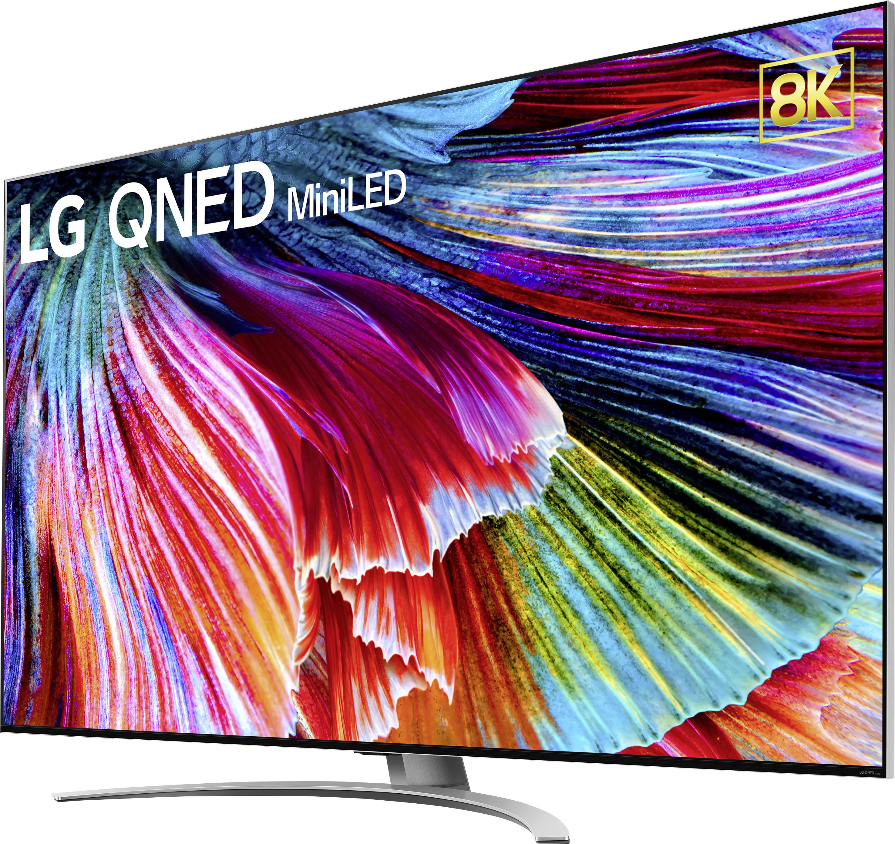 LG Electronics 86QNED999PB LED-TV 217 cm 86 Zoll EEK G (A - G) DVB-T2, DVB-C, DVB-S2, 8K, Smart TV, WLAN, PVR ready, CI+ Silber