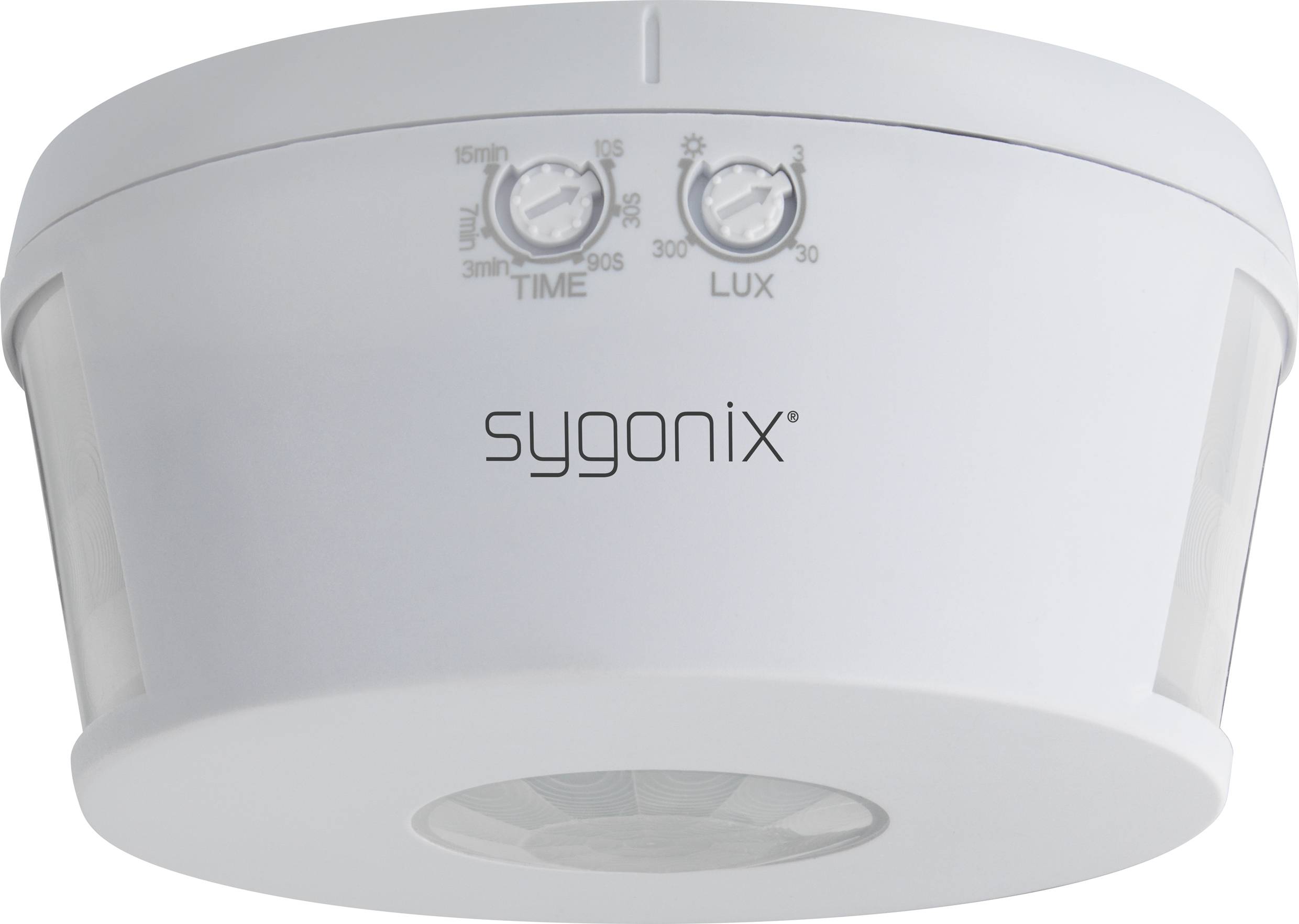 Sygonix SY-4755358 Decke PIR-Bewegungsmelder 360° Relais Weiß