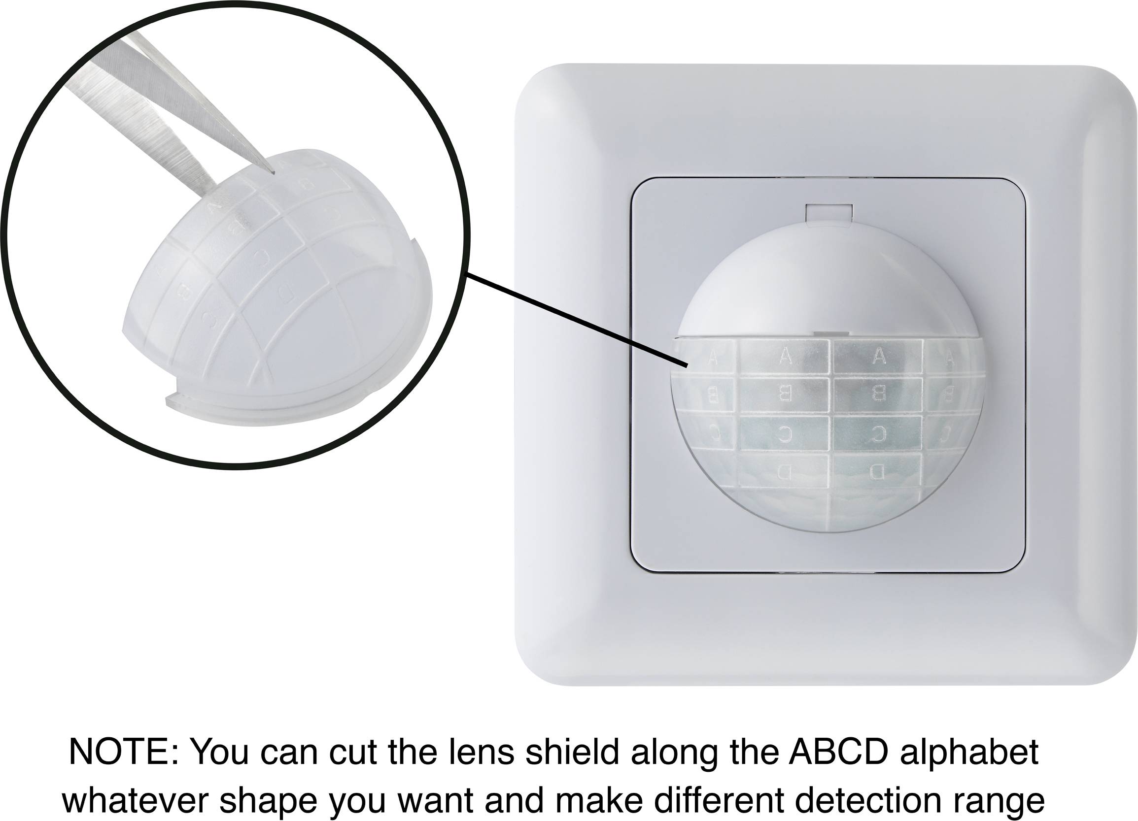 Sygonix SY-4755362 Wand, Unterputz PIR-Bewegungsmelder 190° Triac Weiß