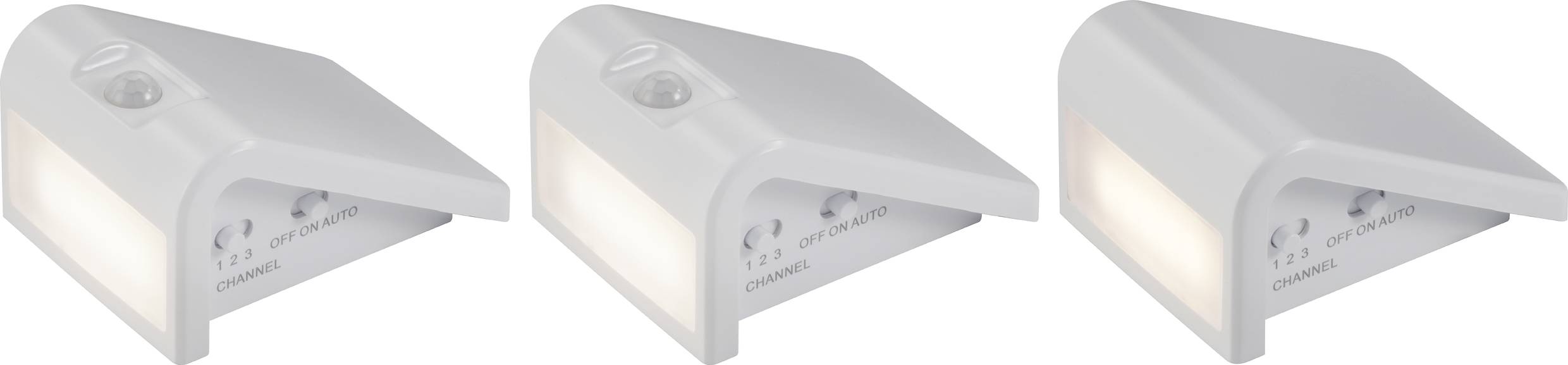 2377688 LED-Nachtlicht mit Dämmerungssensor, LED-Nachtlicht 3er Set LED Warmweiß Weiß