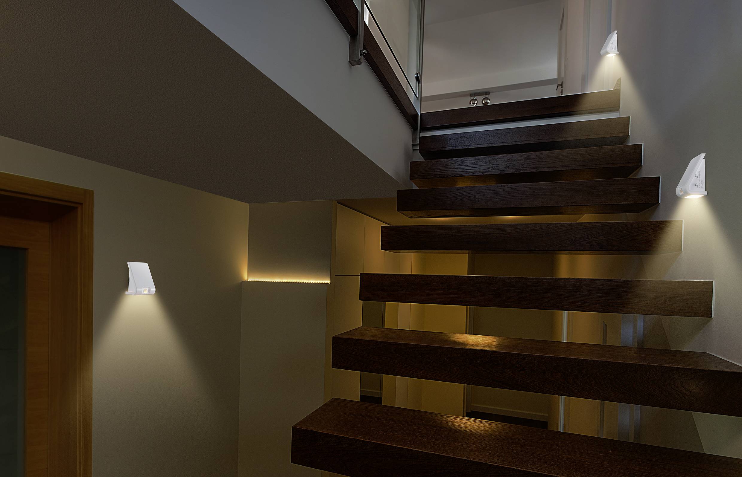 2377688 LED-Nachtlicht mit Dämmerungssensor, LED-Nachtlicht 3er Set LED Warmweiß Weiß