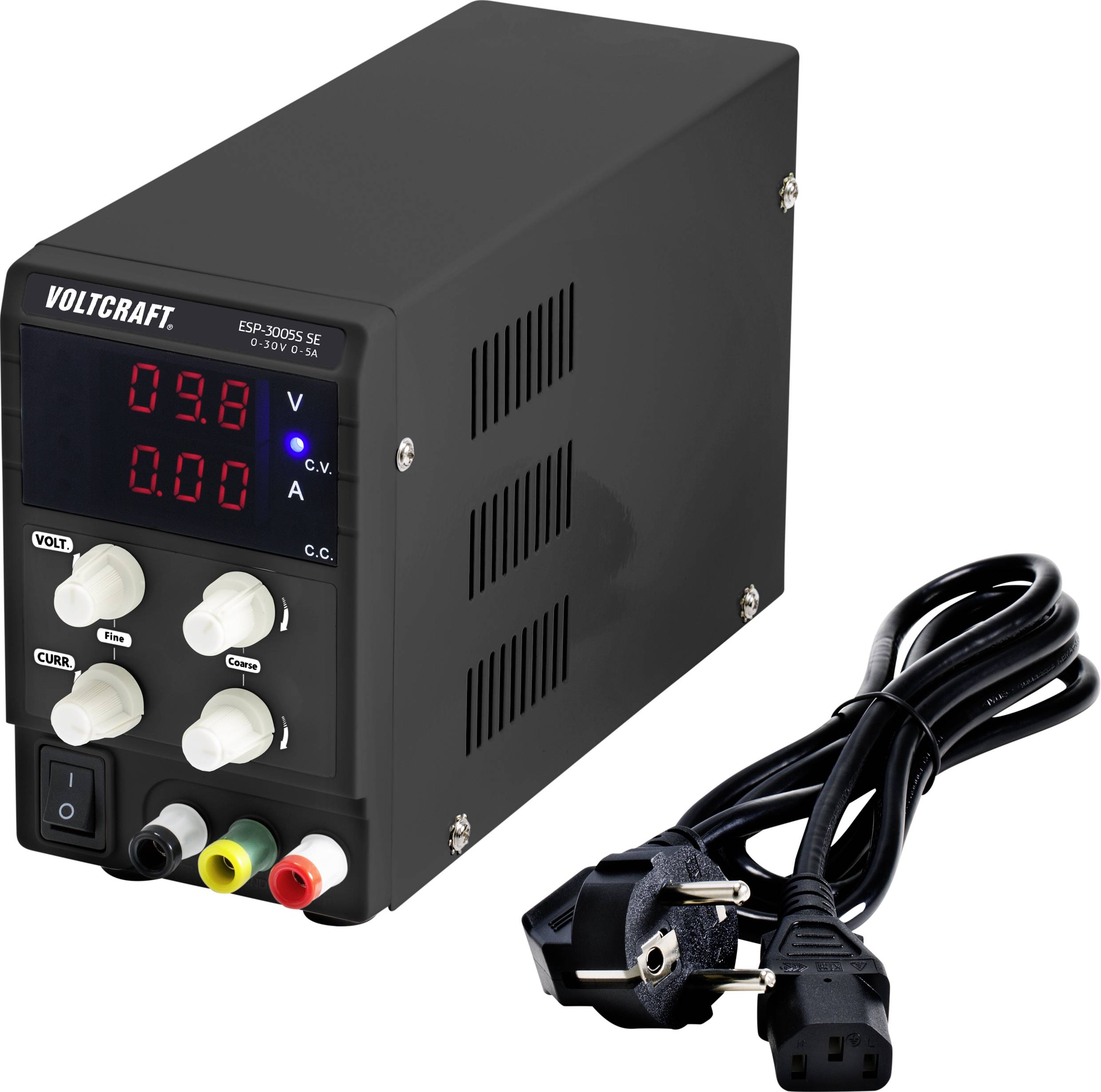VOLTCRAFT ESP-3005S SE Labornetzgerät, einstellbar  0 - 30 V 0 - 5 A 150 W Steckanschluss 4 mm schmale Bauform