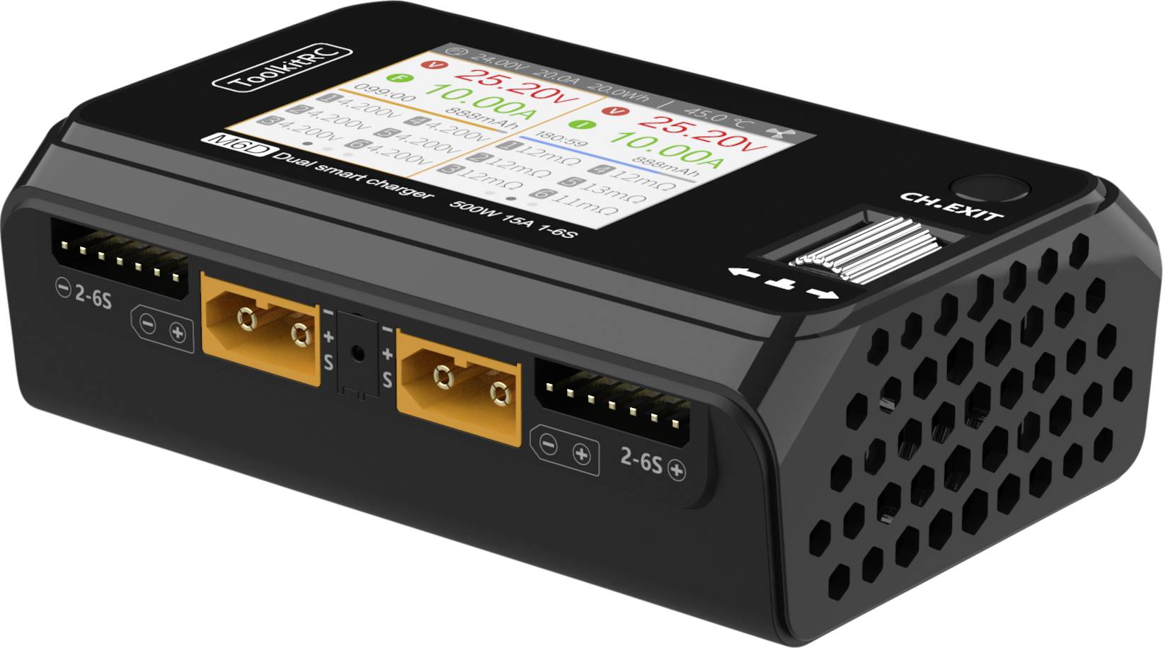 Toolkit RC Modellbau-Ladegerät 15 A LiPo, LiHV, LiFePO, LiIon, NiMH, Blei-Calcium
