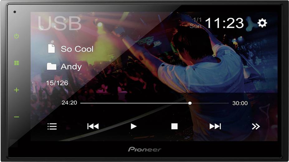 Pioneer DMH-A340DAB Doppel-DIN Autoradio Anschluss für Lenkradfernbedienung, Anschluss für Rückfahrkamera