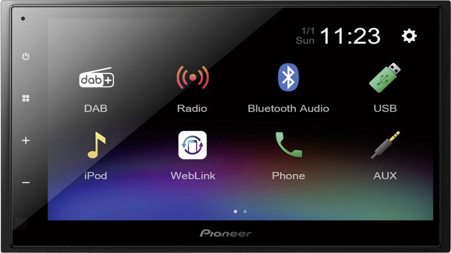 Pioneer DMH-A340DAB Doppel-DIN Autoradio Anschluss für Lenkradfernbedienung, Anschluss für Rückfahrkamera