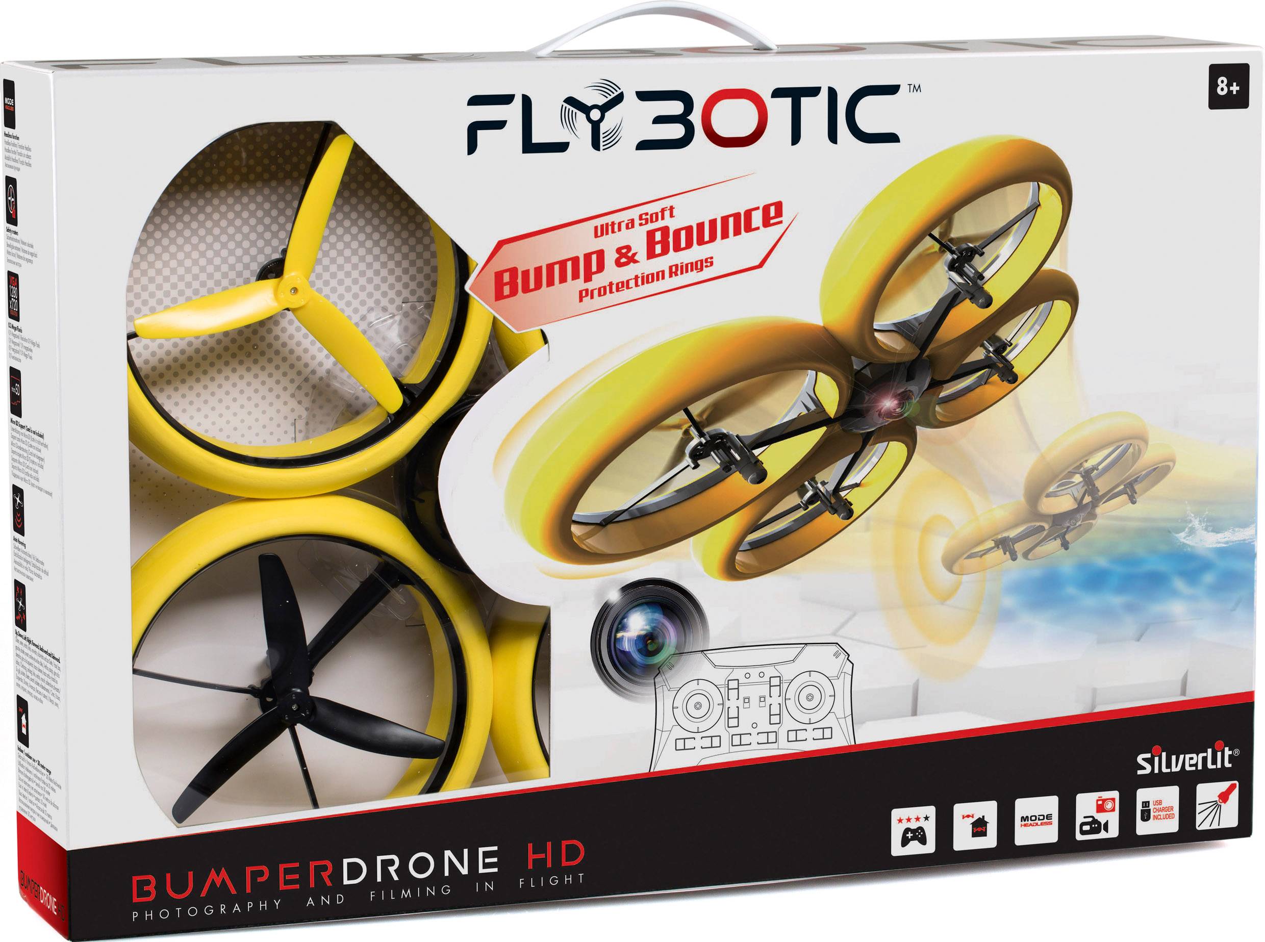 Silverlit Bumper Quadrocopter RtF Einsteiger, Kameraflug