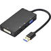Renkforce Externe Grafikkarte USB 3.2 Gen 1 HDMI®, DVI, VGA