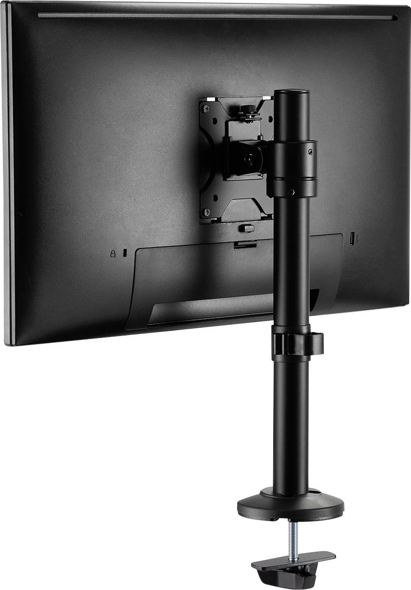 Digitus DA-90397 1fach Monitor-Tischhalterung 33,0cm (13") - 81,3cm (32") Schwarz, Schwarz (matt) Neigbar, Rotierbar, Stand