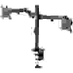 Digitus DA-90400 2fach Monitor-Tischhalterung 33,0cm (13") - 81,3cm (32") Schwarz, Schwarz (matt) Drehbar, Höhenverstellbar