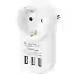 Sygonix SY-4755856 Zwischensteckdose mit USB Weiß Sygonix SY-4755856 Zwischensteckdose mit USB Weiß