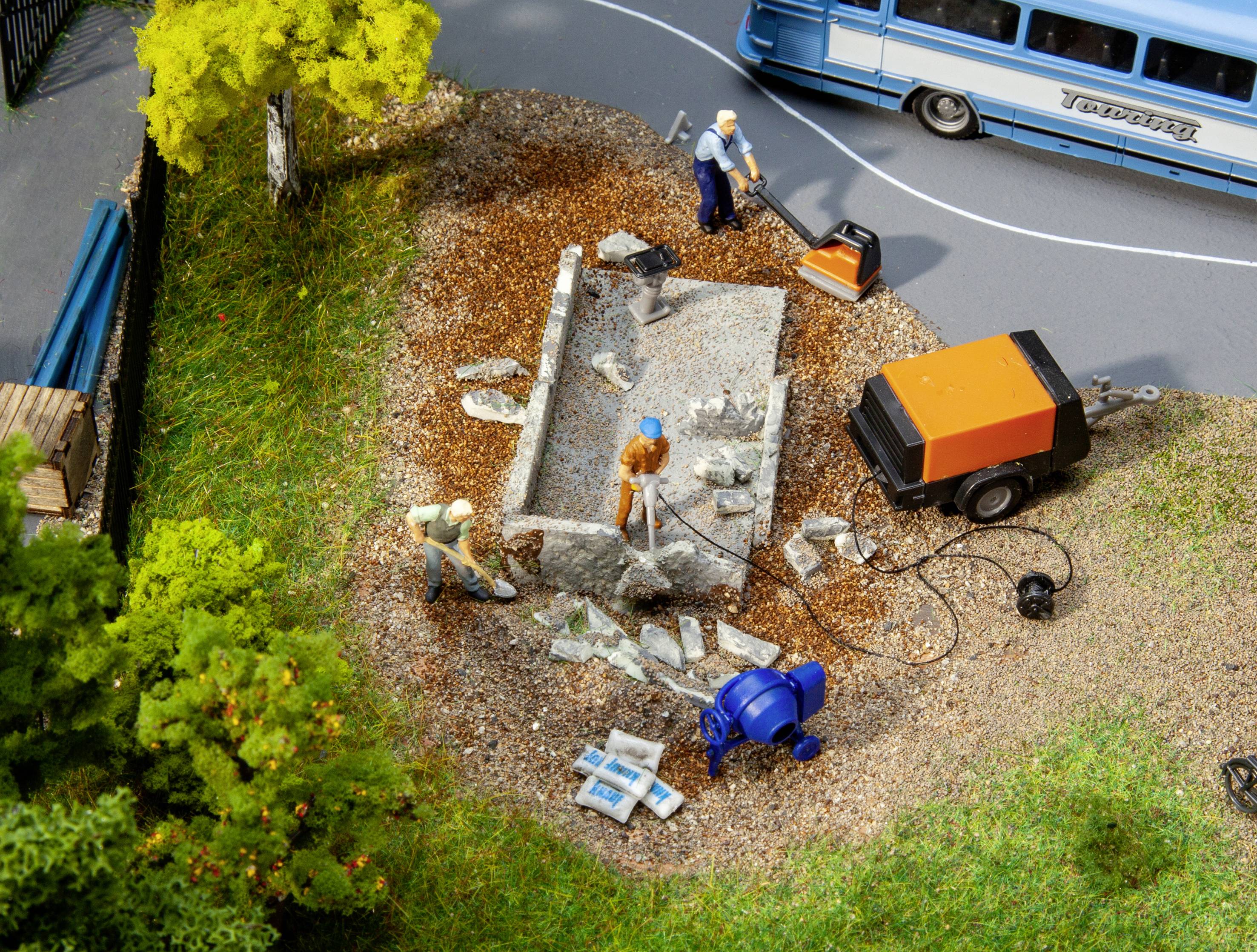 Faller 180344 H0 Baumaschinen-Set Fertigmodell