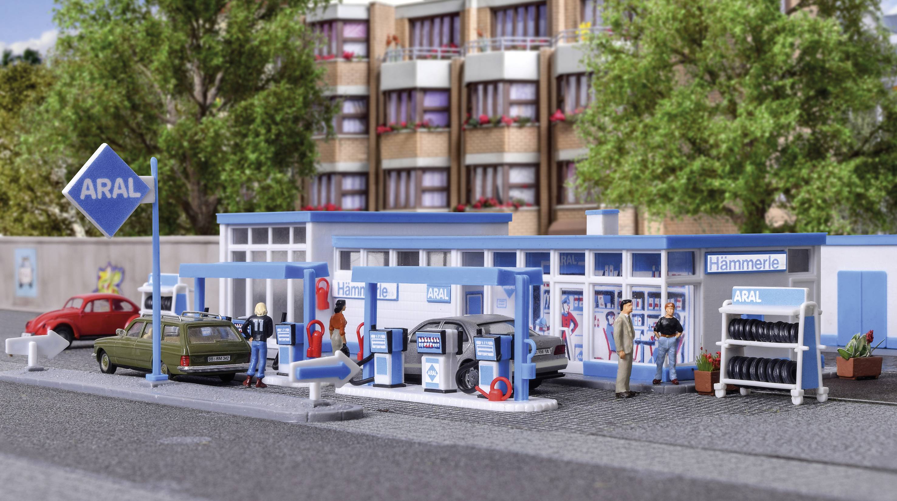 Kibri 38541 H0 ARAL Tankstelle