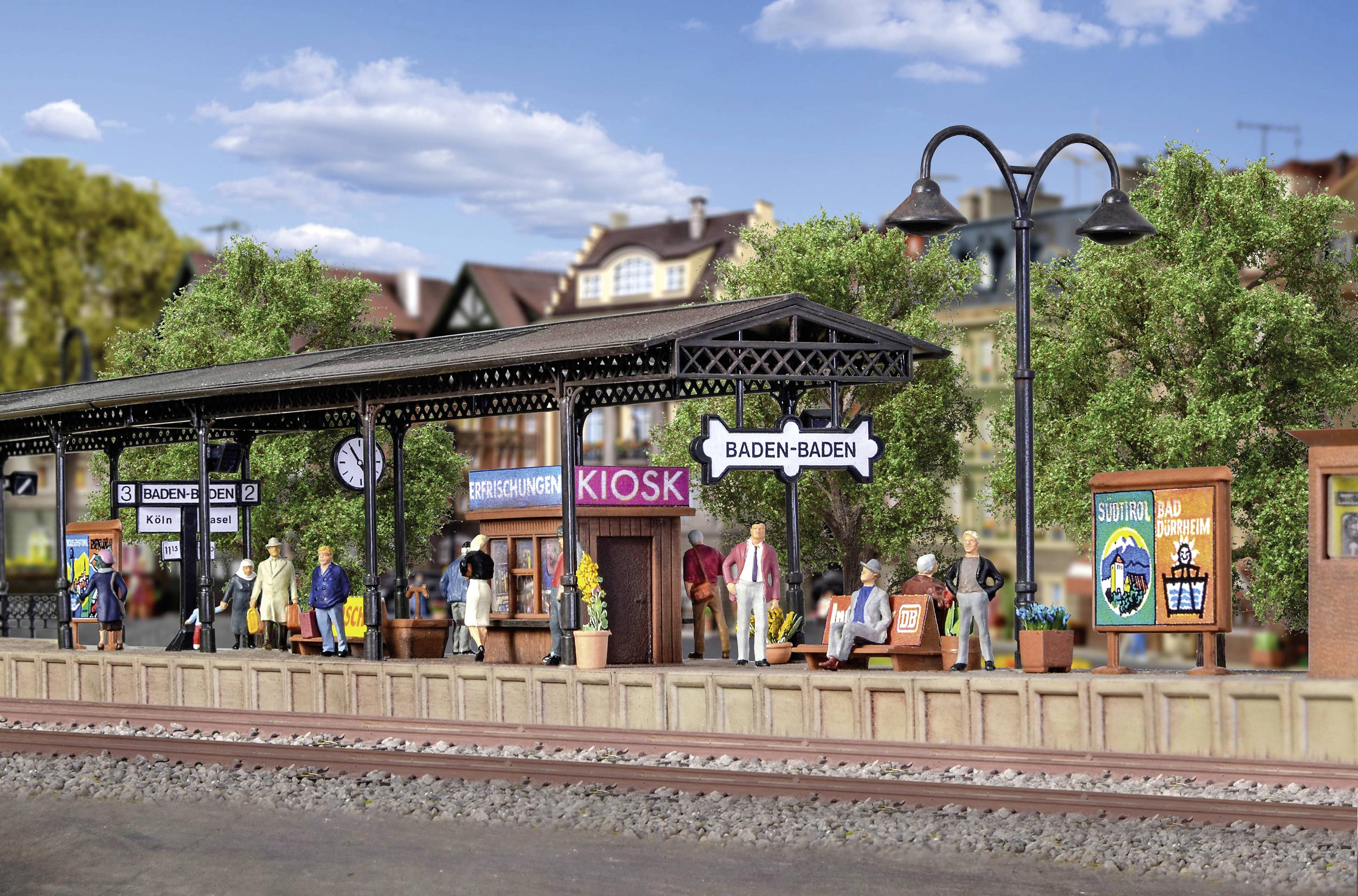 Vollmer 43559 H0 Bahnsteig Baden-Baden, sechsteilig