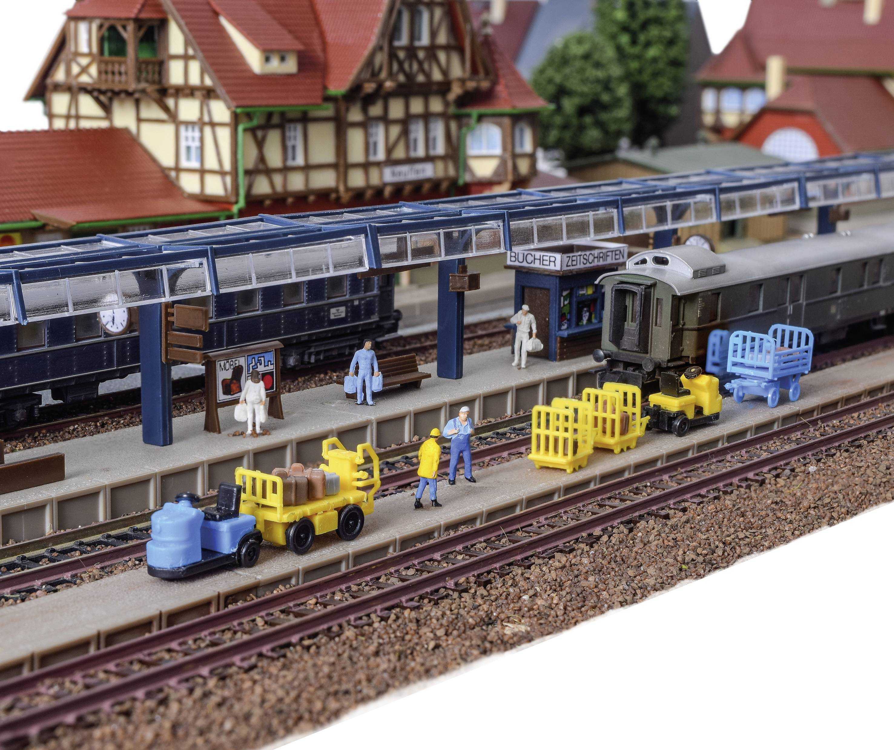 Vollmer 47503 N Gepäckbahnsteig, fünfteilig