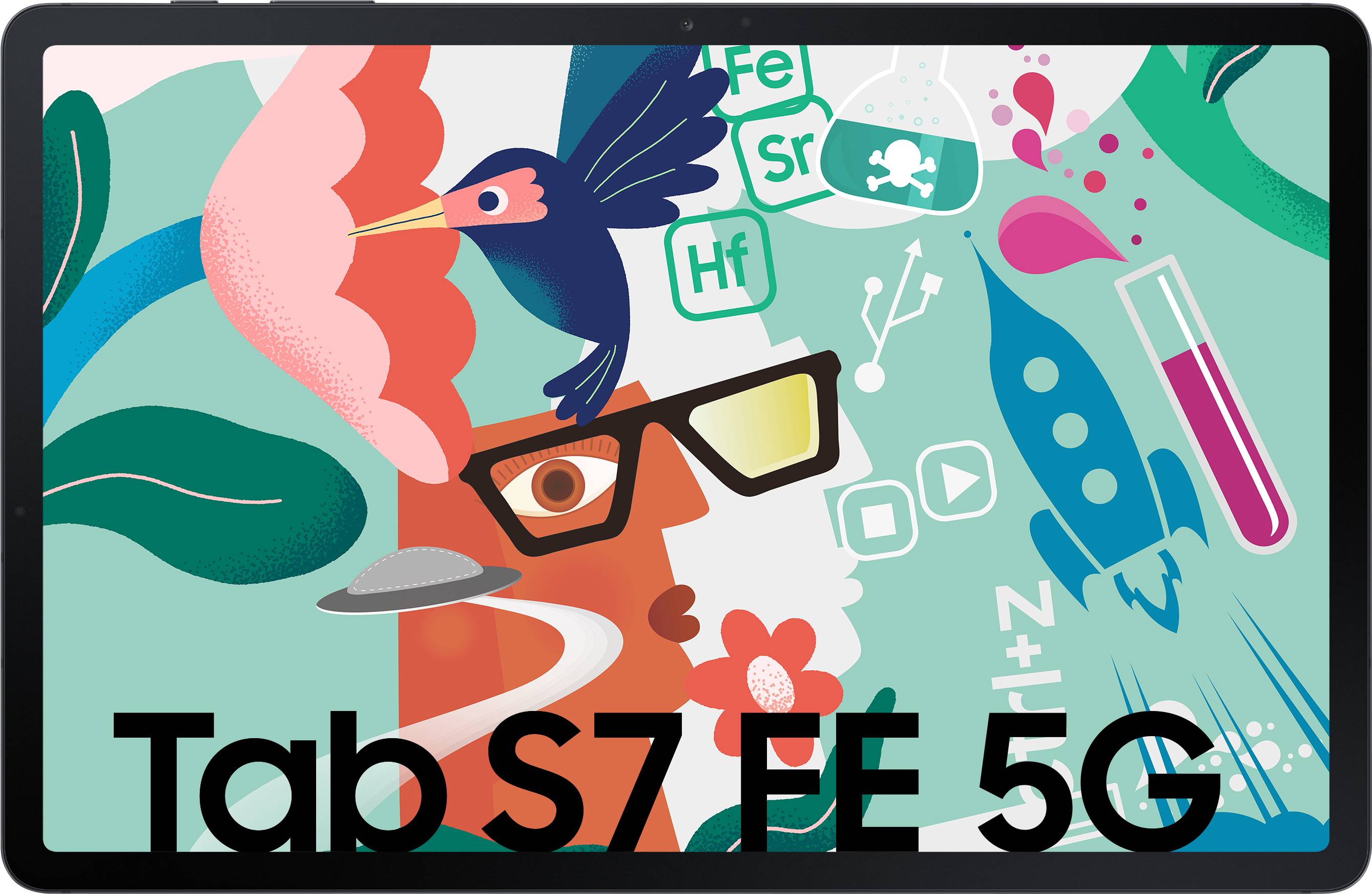 Samsung Galaxy Tab S7 FE 5G, LTE/4G, UMTS/3G, GSM/2G, WiFi 64 GB Schwarz Android-Tablet 31.5 cm (12.4 Zoll) 2.2 GHz Qualcomm® Snapdragon Android™